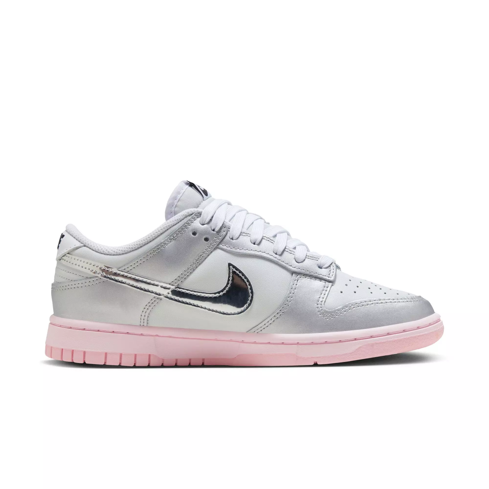 Nike Dunk Low LX "Photon Dust/Metallic Silver/Pink Foam" Women's Shoe - GREY/PINK