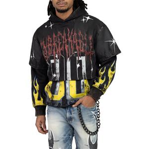 Smoke Rise Men's Unbreakable 2fer Hoodie - Graphite