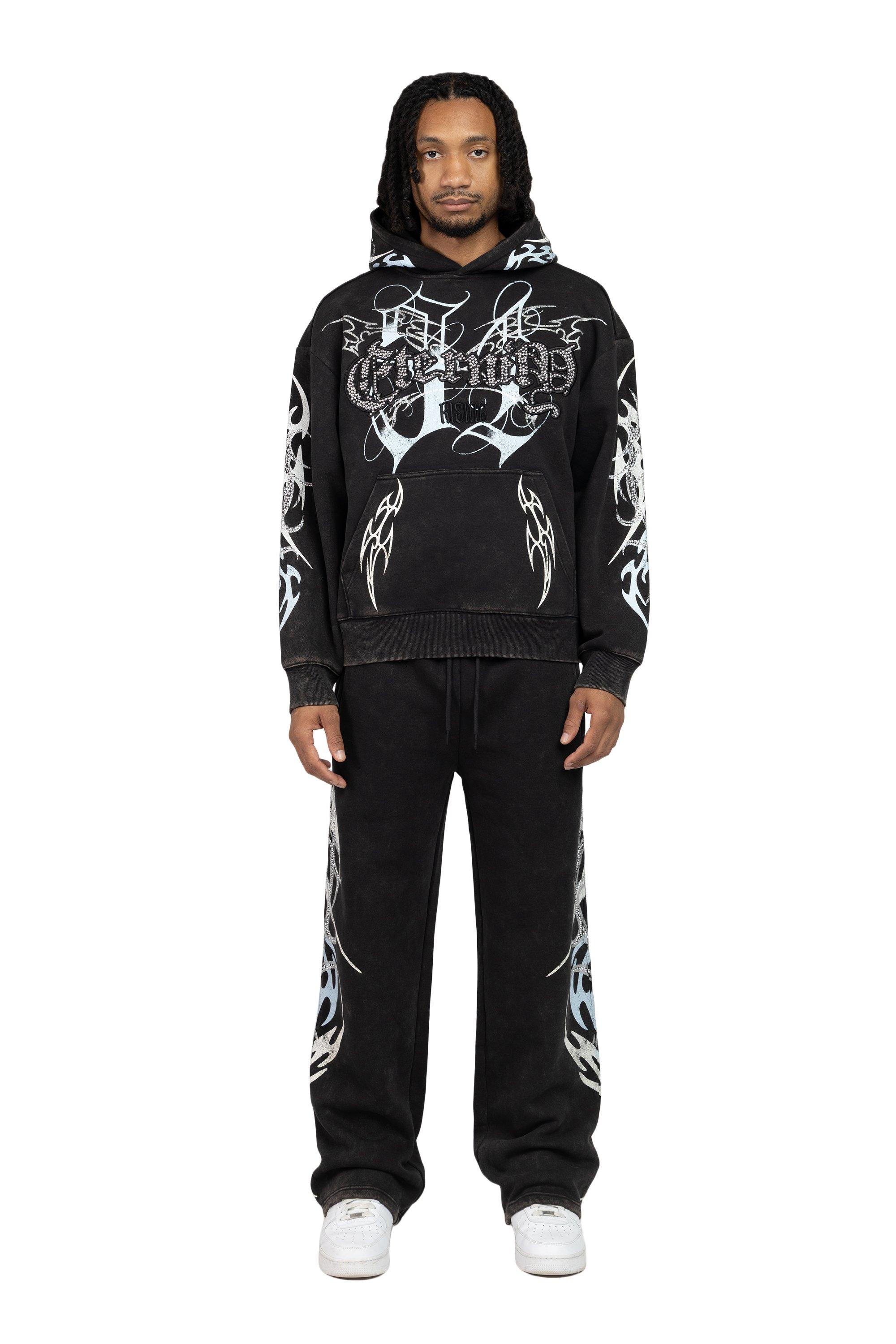 Smoke Rise Men's Eternity Fleece Pants - Black - BLACK Thumbnail View 1