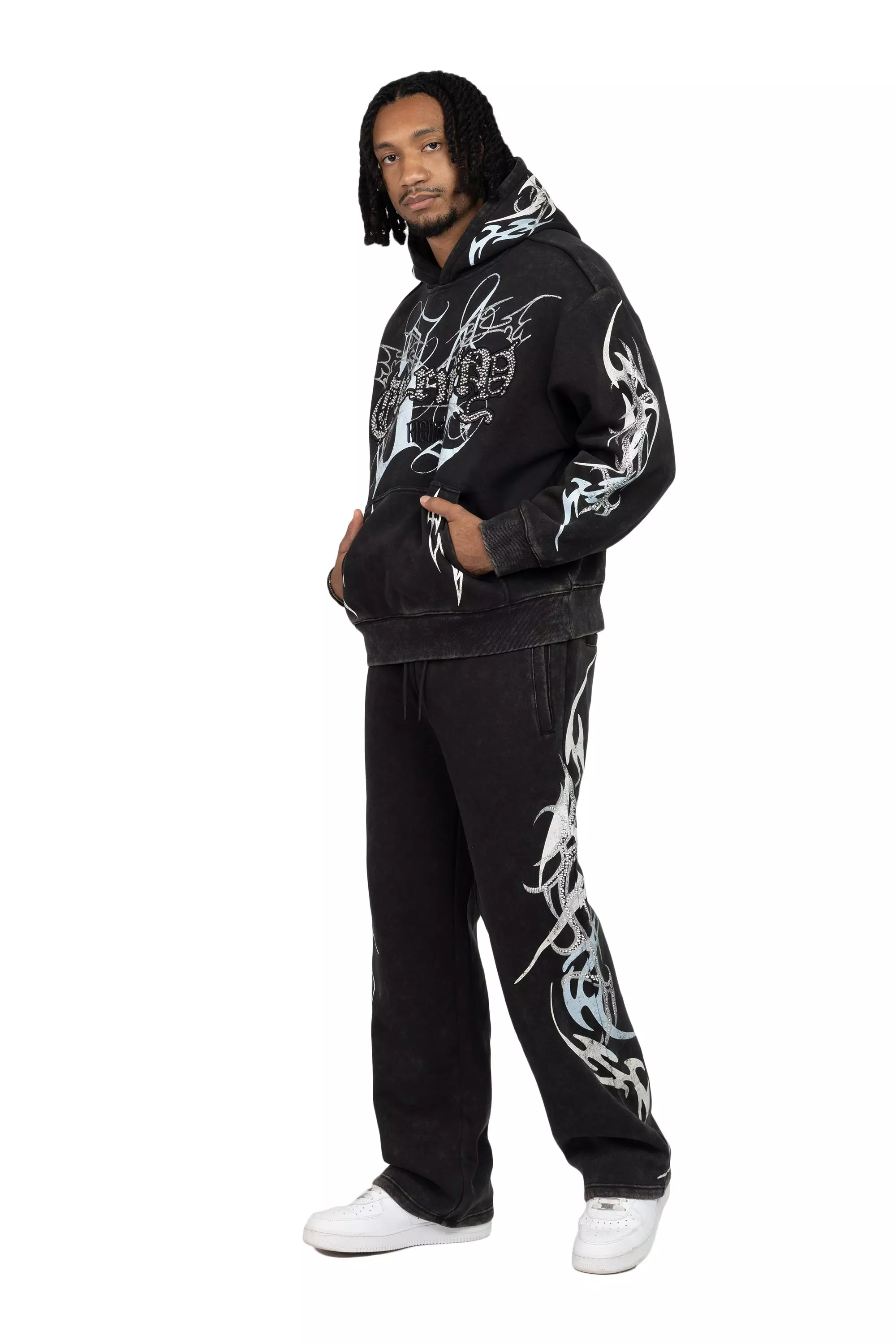 Smoke Rise Men's Eternity Fleece Pants - Black - BLACK