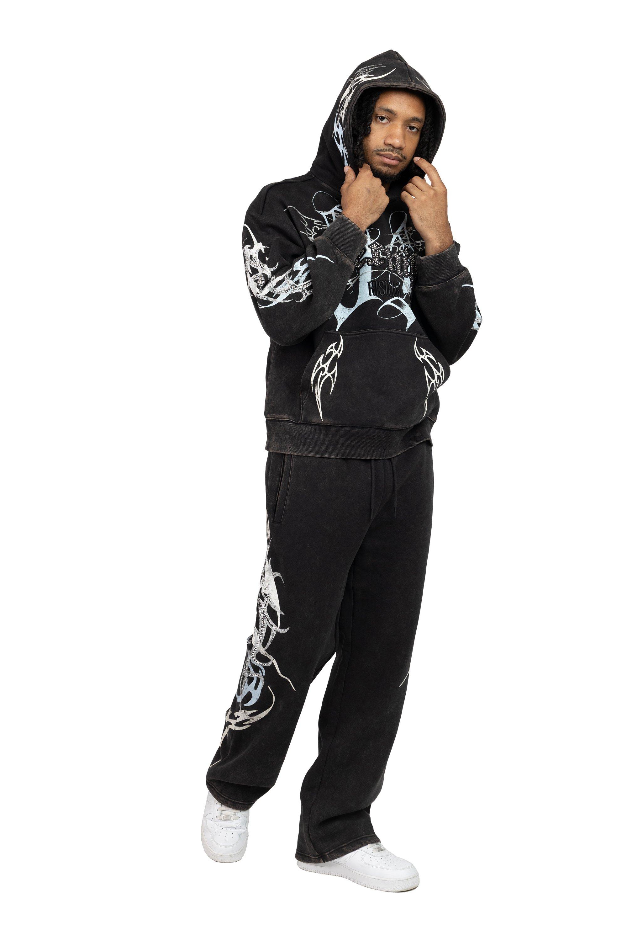 Smoke Rise Men's Eternity Fleece Pants - Black - BLACK Thumbnail View 6