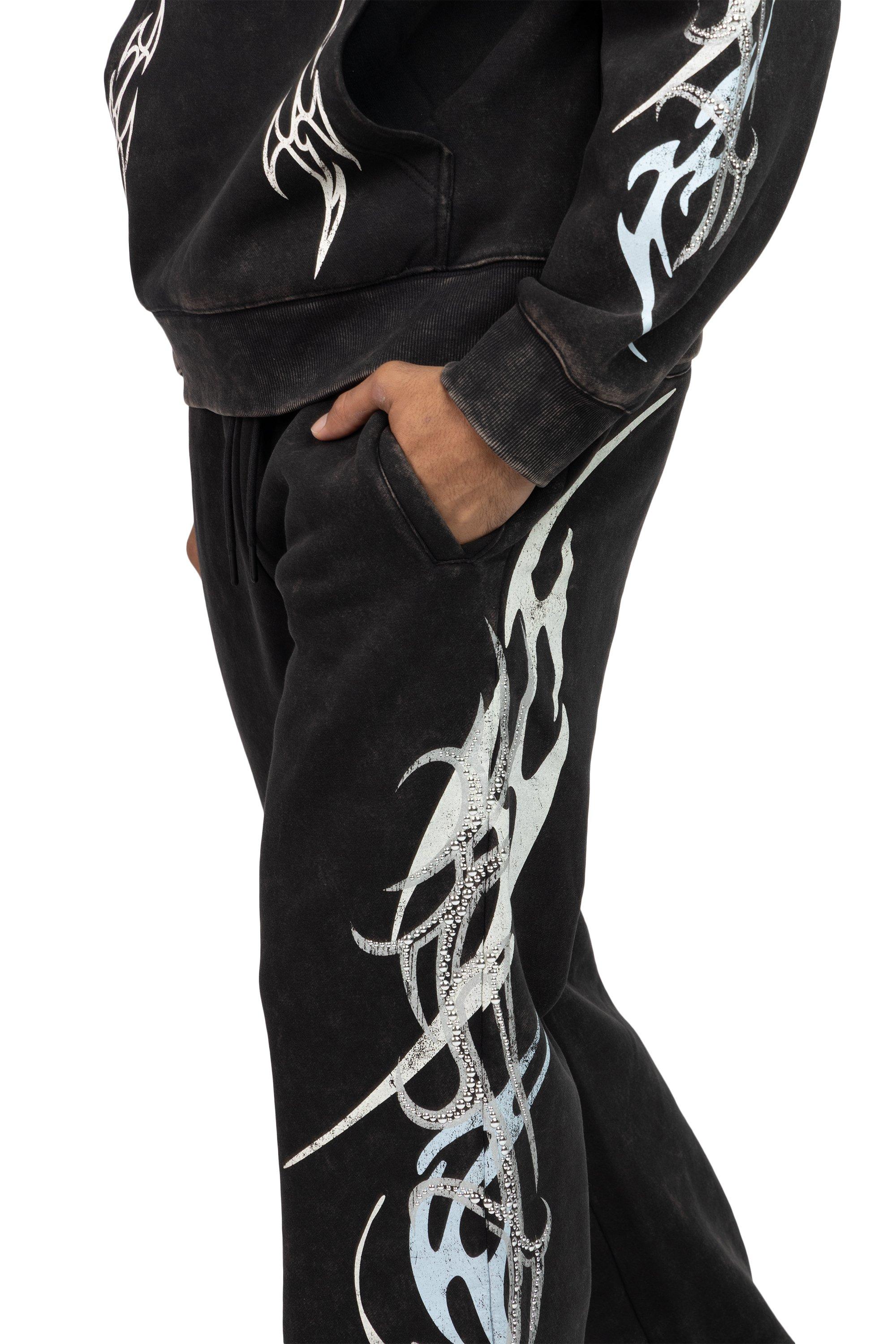 Smoke Rise Men's Eternity Fleece Pants - Black - BLACK Thumbnail View 7