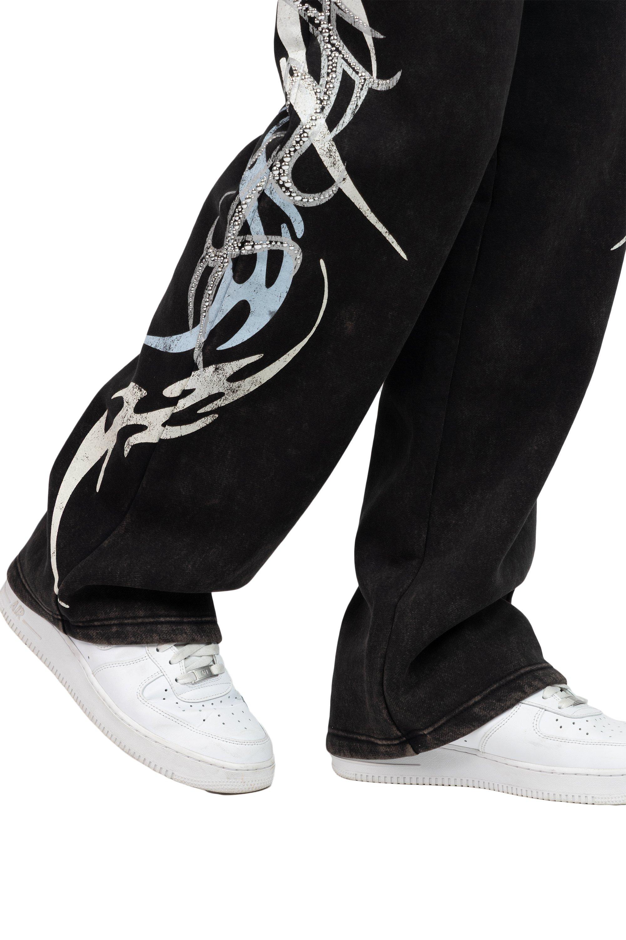 Smoke Rise Men's Eternity Fleece Pants - Black - BLACK Thumbnail View 8