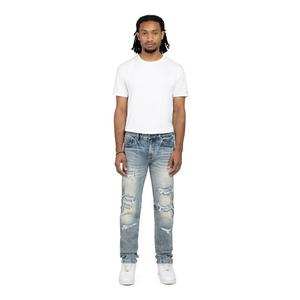 Smoke Rise Men's Slim Fit Dwight Blue Denim Jeans
