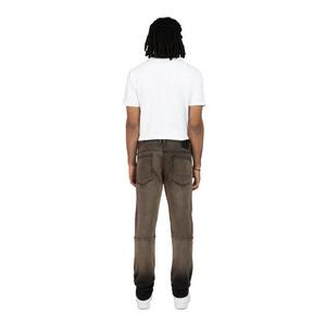 Smoke Rise Men's Slim Fit Valentine Denim Pants - Brown