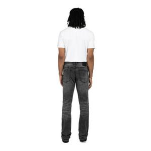 Smoke Rise Men's Lazy STK Flare Vintage Wash Denim Jeans - Argon Black