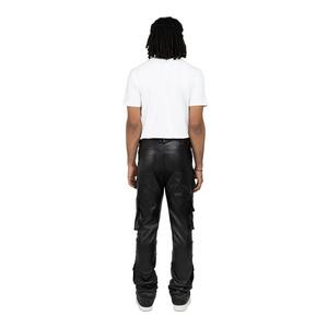 Smoke Rise Men's Stacked Flare Cargo Pants - Black