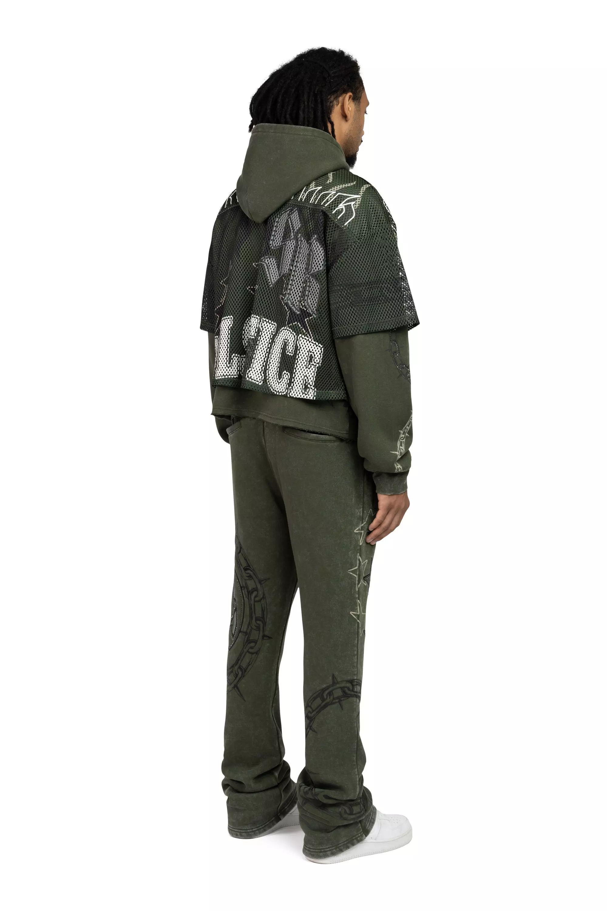 Smoke Rise Men's Luxe Club Fleece Pants - Moss - GREEN