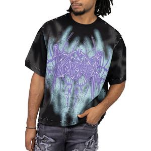 Smoke Rise Men's Ascended Studded Crop Tee - Black