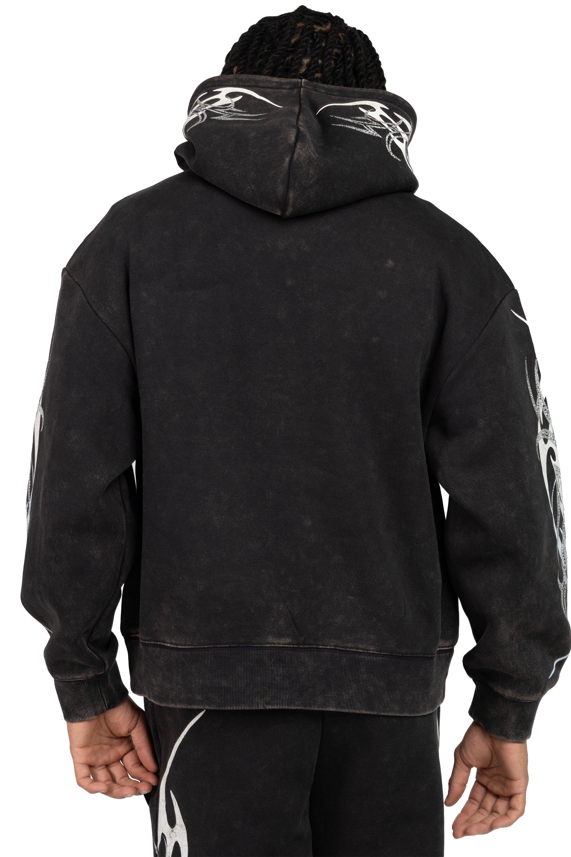 Smoke Rise Men's Eternity Fleece Hoodie - Black - BLACK Thumbnail View 2