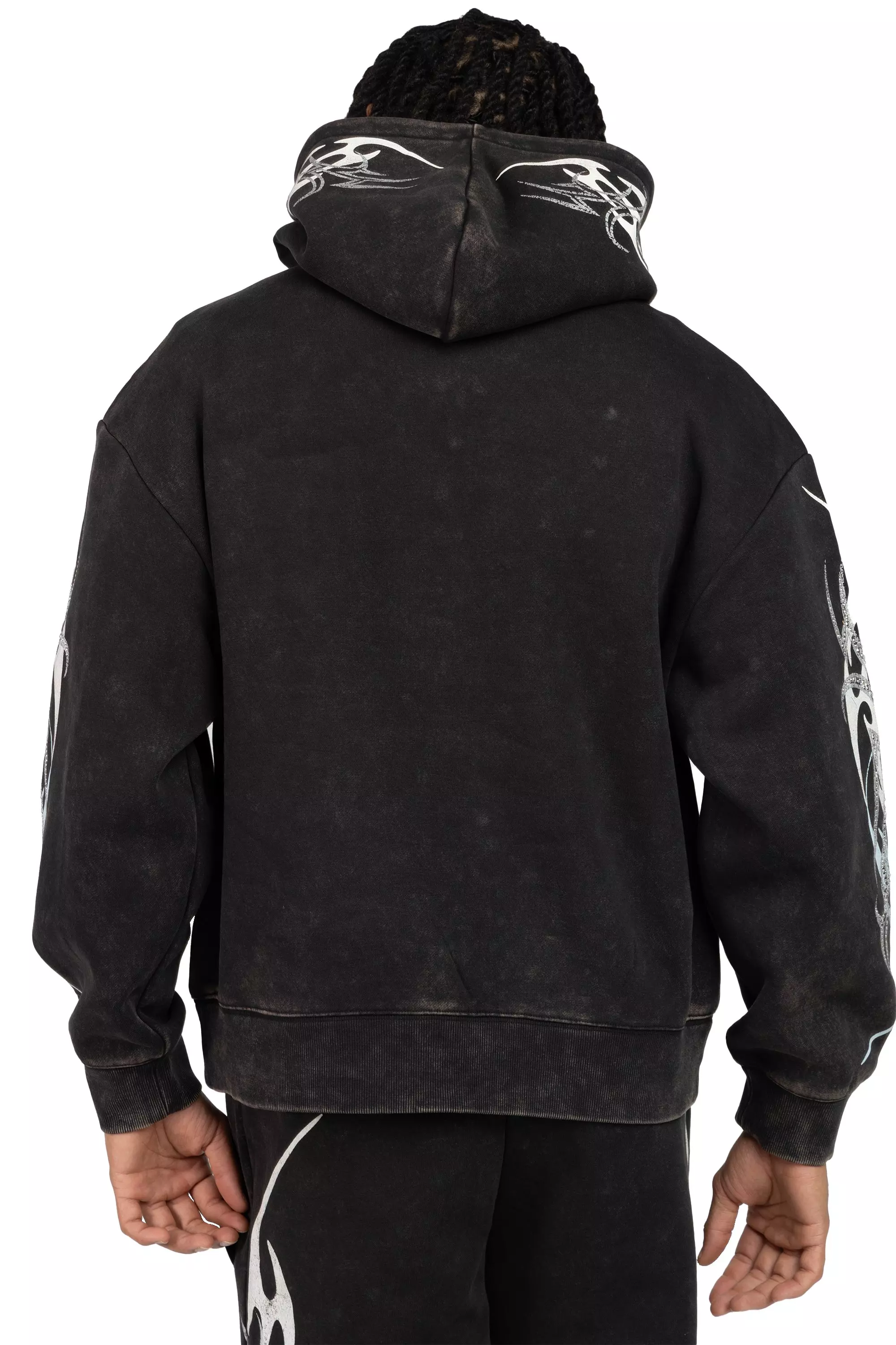 Smoke Rise Men's Eternity Fleece Hoodie - Black - BLACK
