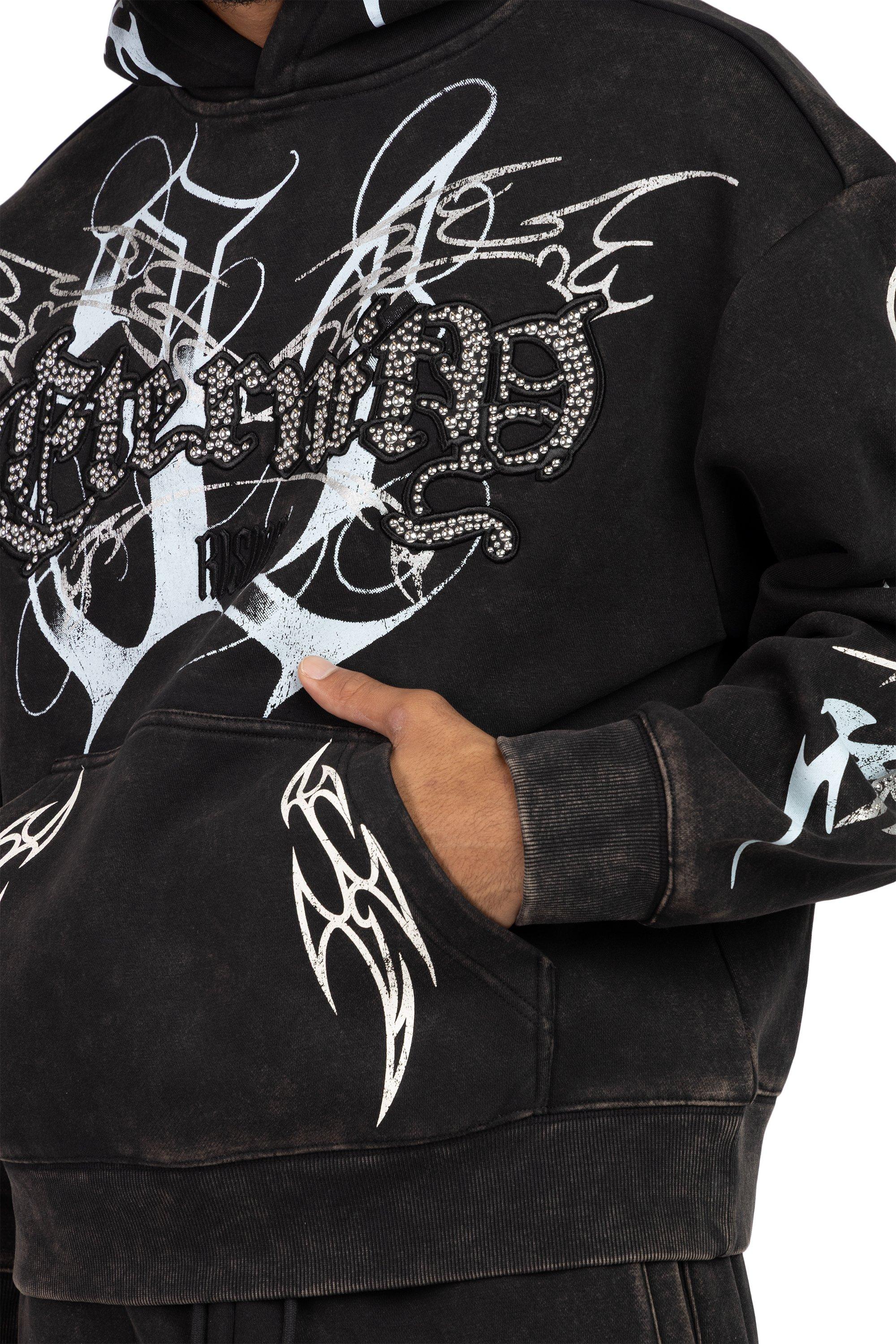 Smoke Rise Men's Eternity Fleece Hoodie - Black - BLACK Thumbnail View 3