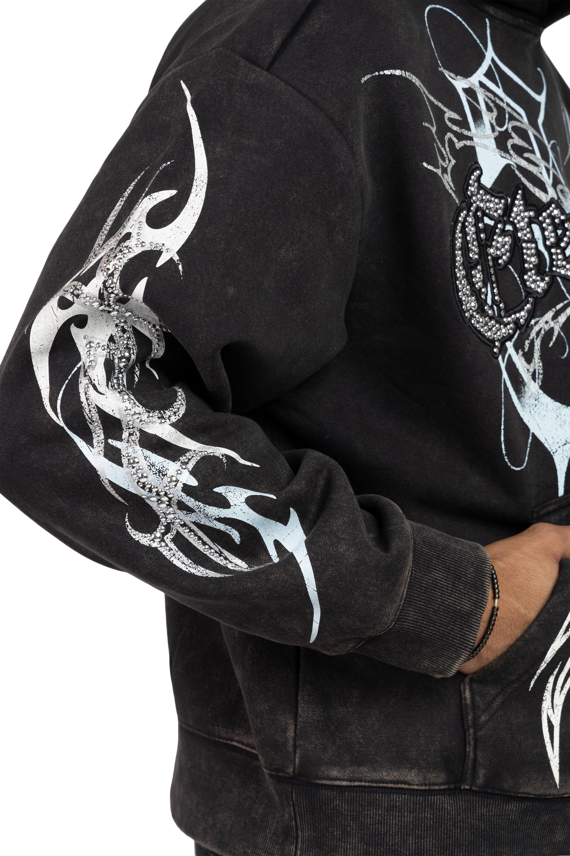 Smoke Rise Men's Eternity Fleece Hoodie - Black - BLACK Thumbnail View 4