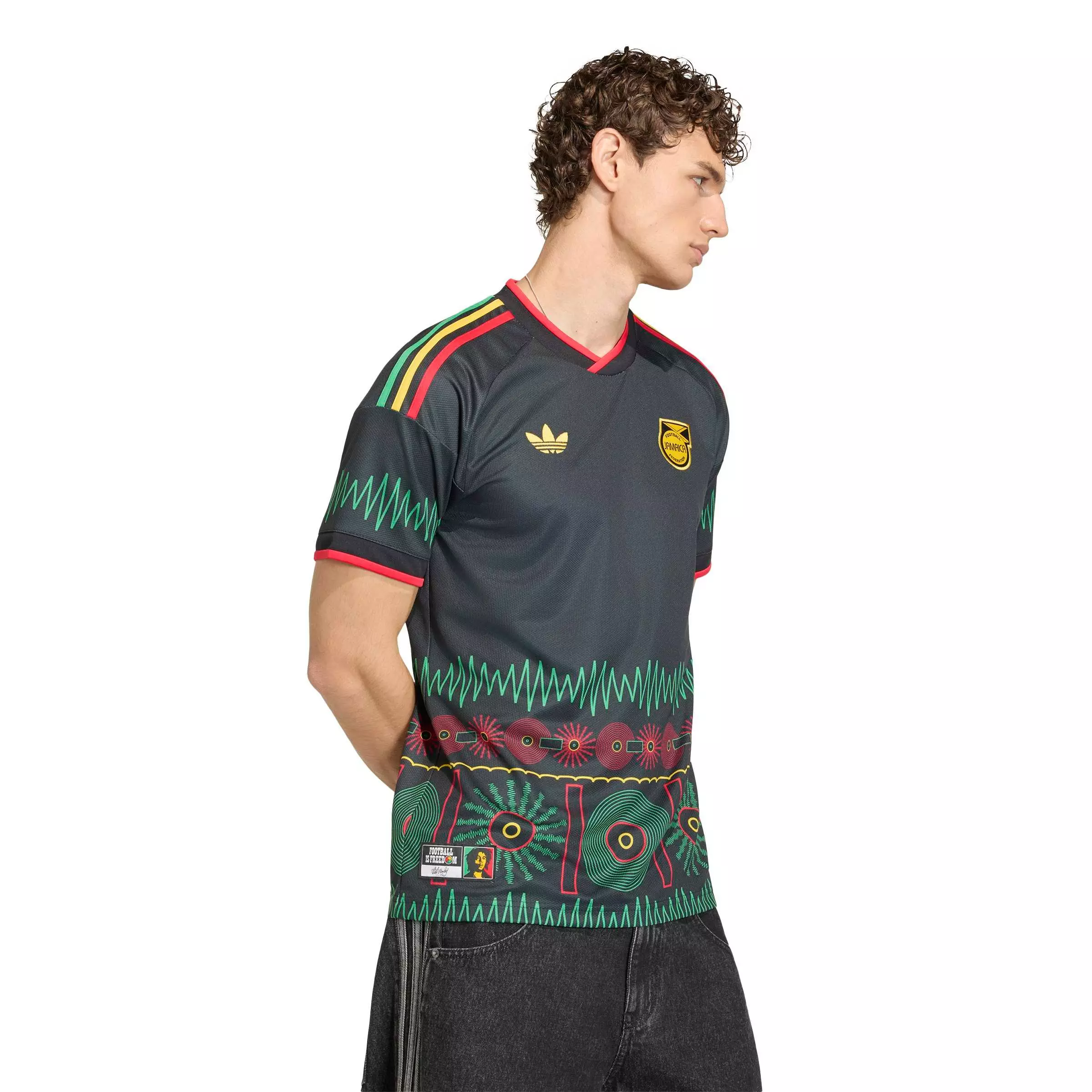 adidas Team Jamaica World Cup 2026 Replica Away Jersey-Black - BLACK