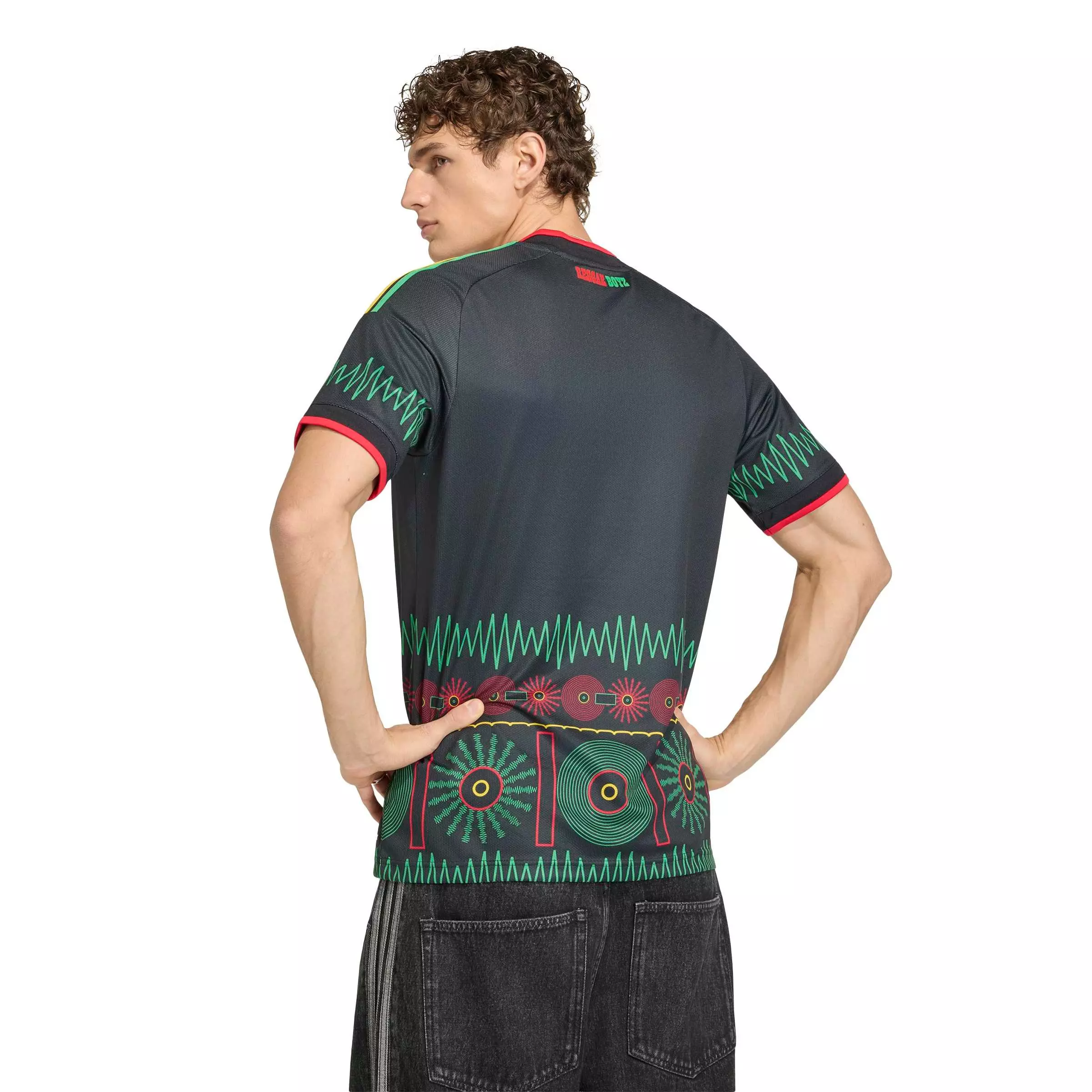 adidas Team Jamaica World Cup 2026 Replica Away Jersey-Black - BLACK