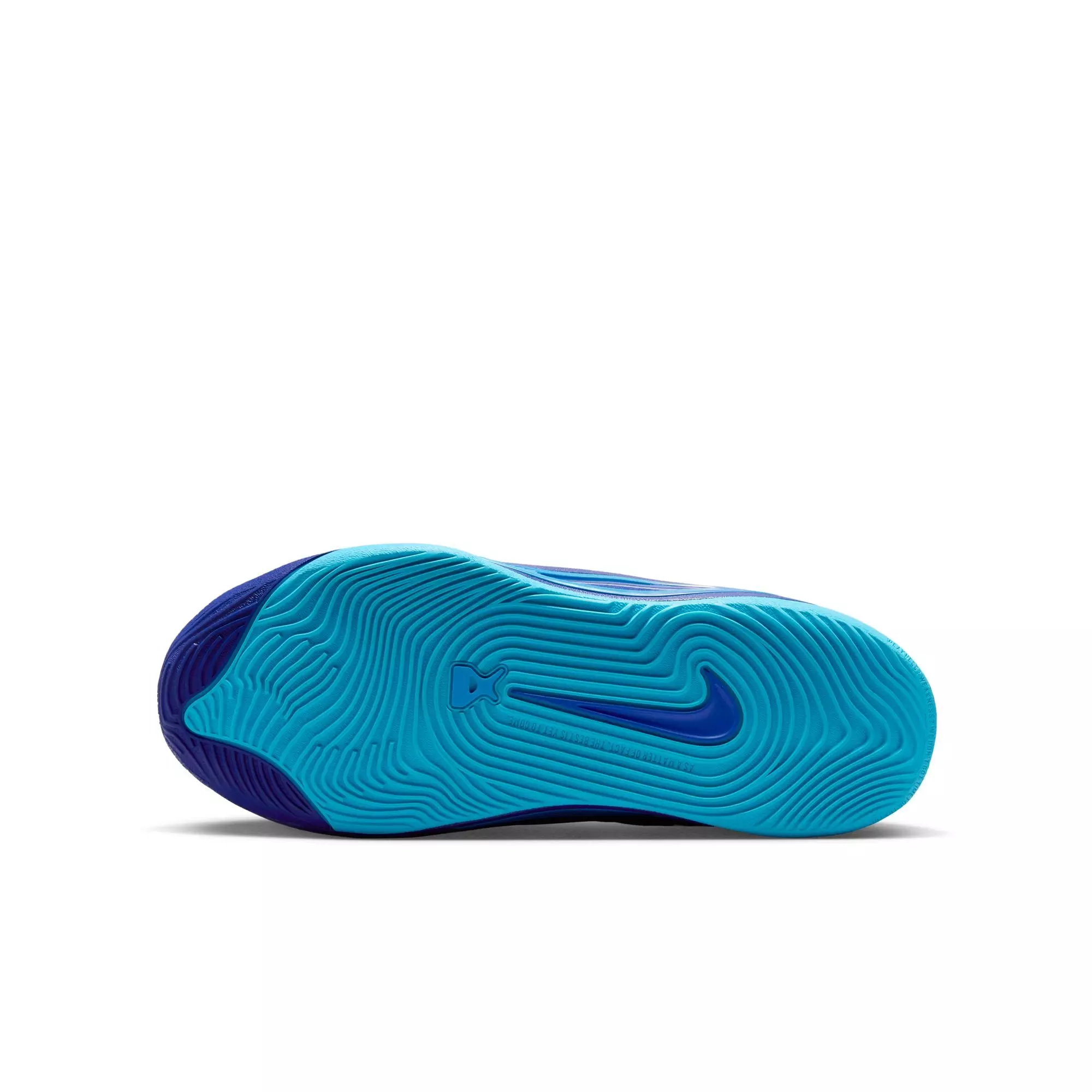 Nike A'One "Indigo Girl" Preschool Kids' Basketball Shoe - BLUE FURY/RADIANT BLUE/RACER BLUE