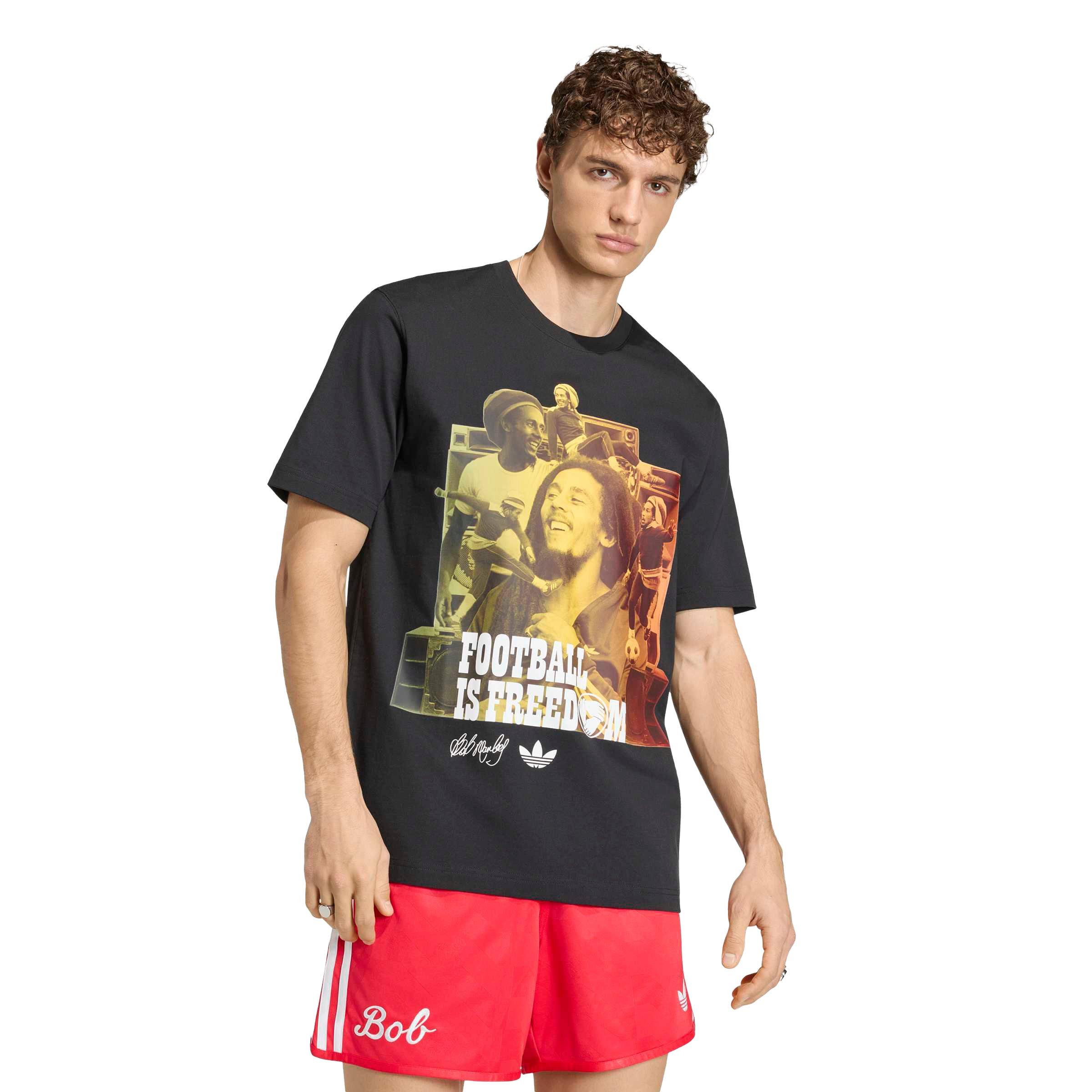 adidas Originals Bob Marley Men's T-Shirt - Black | Hibbett