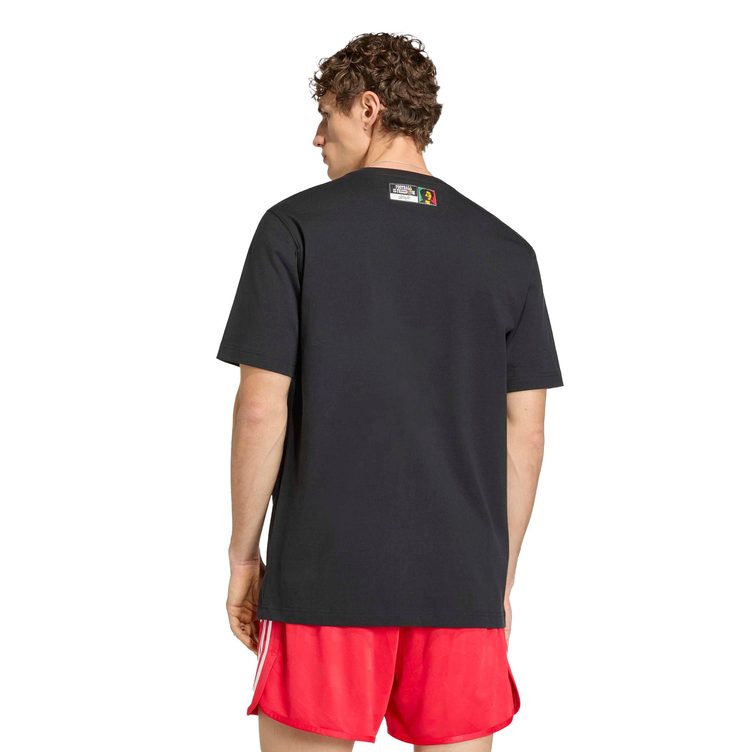 adidas Originals Bob Marley Men's T-Shirt - Black - BLACK Thumbnail View 3