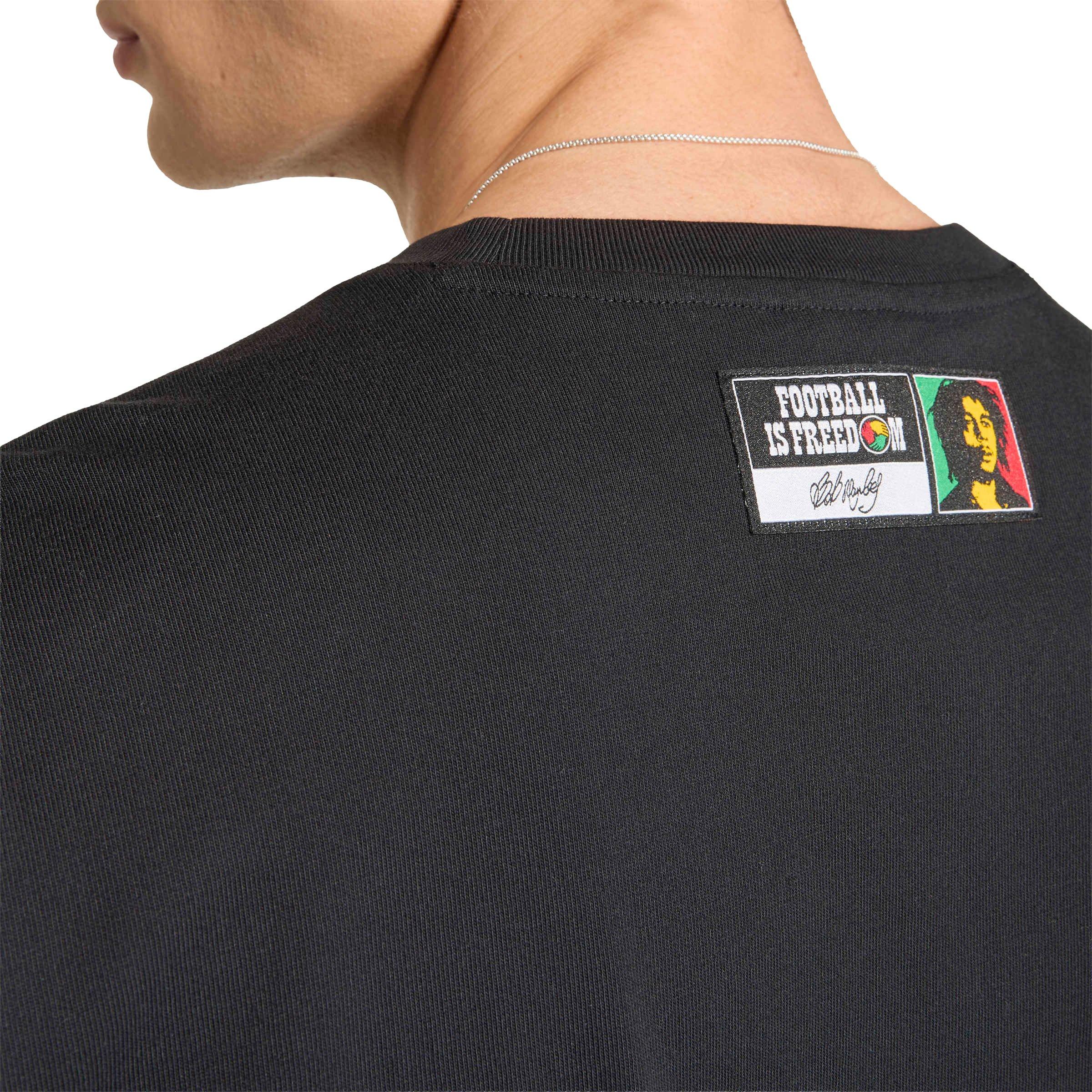 adidas Originals Bob Marley Men's T-Shirt - Black - BLACK Thumbnail View 6