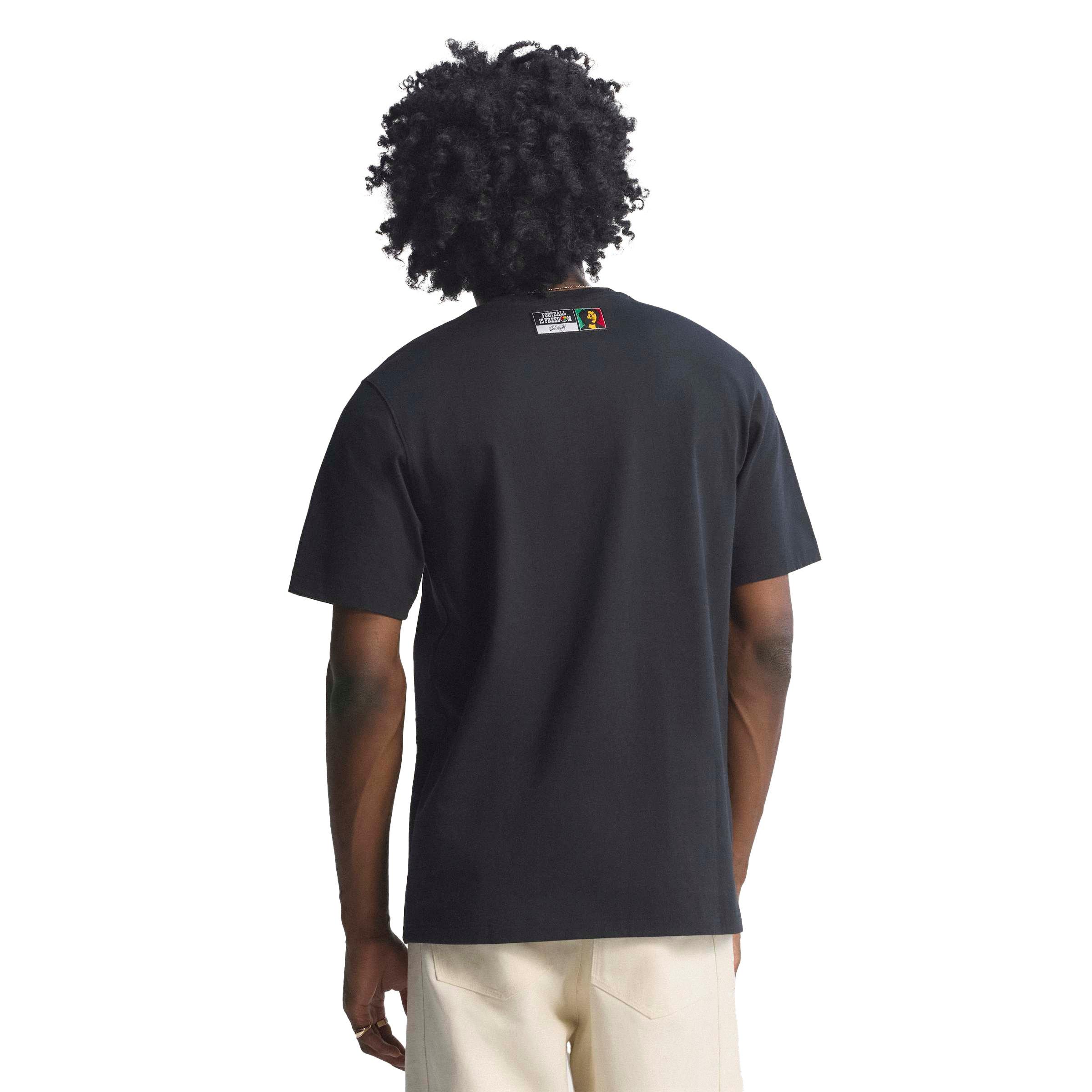 adidas Originals Bob Marley Men's T-Shirt - Black - BLACK Thumbnail View 8