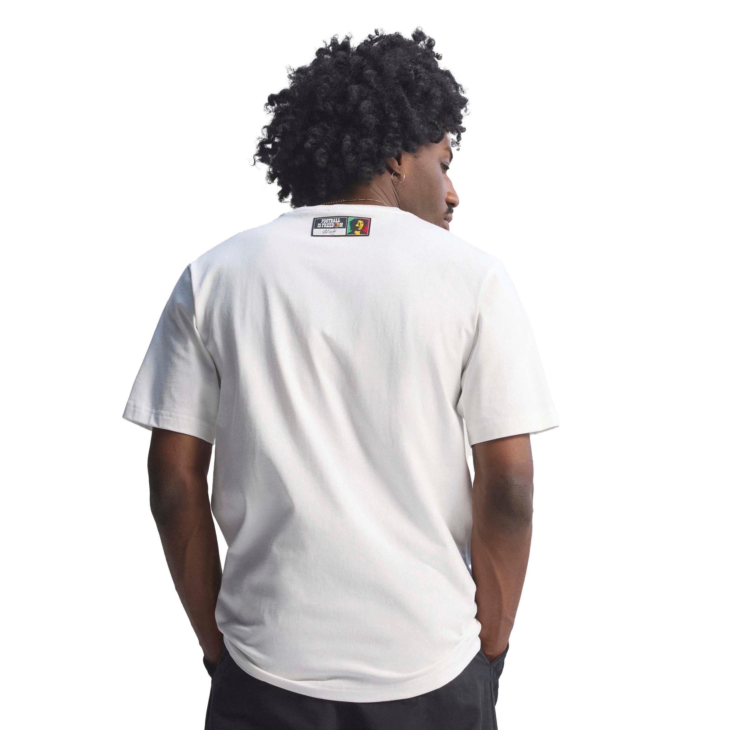 adidas Originals Bob Marley Men's T-Shirt - White - WHITE Thumbnail View 8