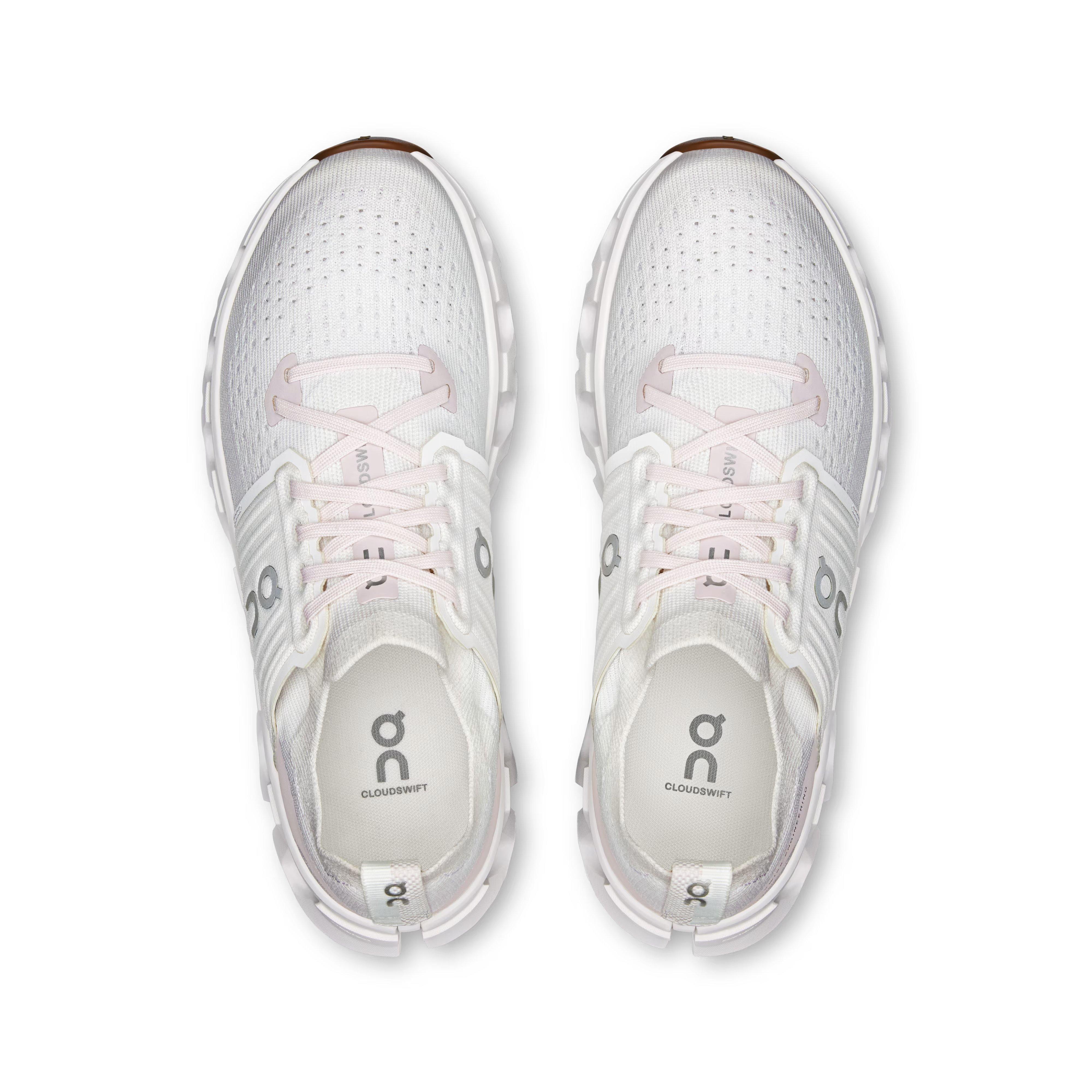 On Cloudswift 4 "White/Lily" Women's Shoe - WHITE/LILY Thumbnail View 3