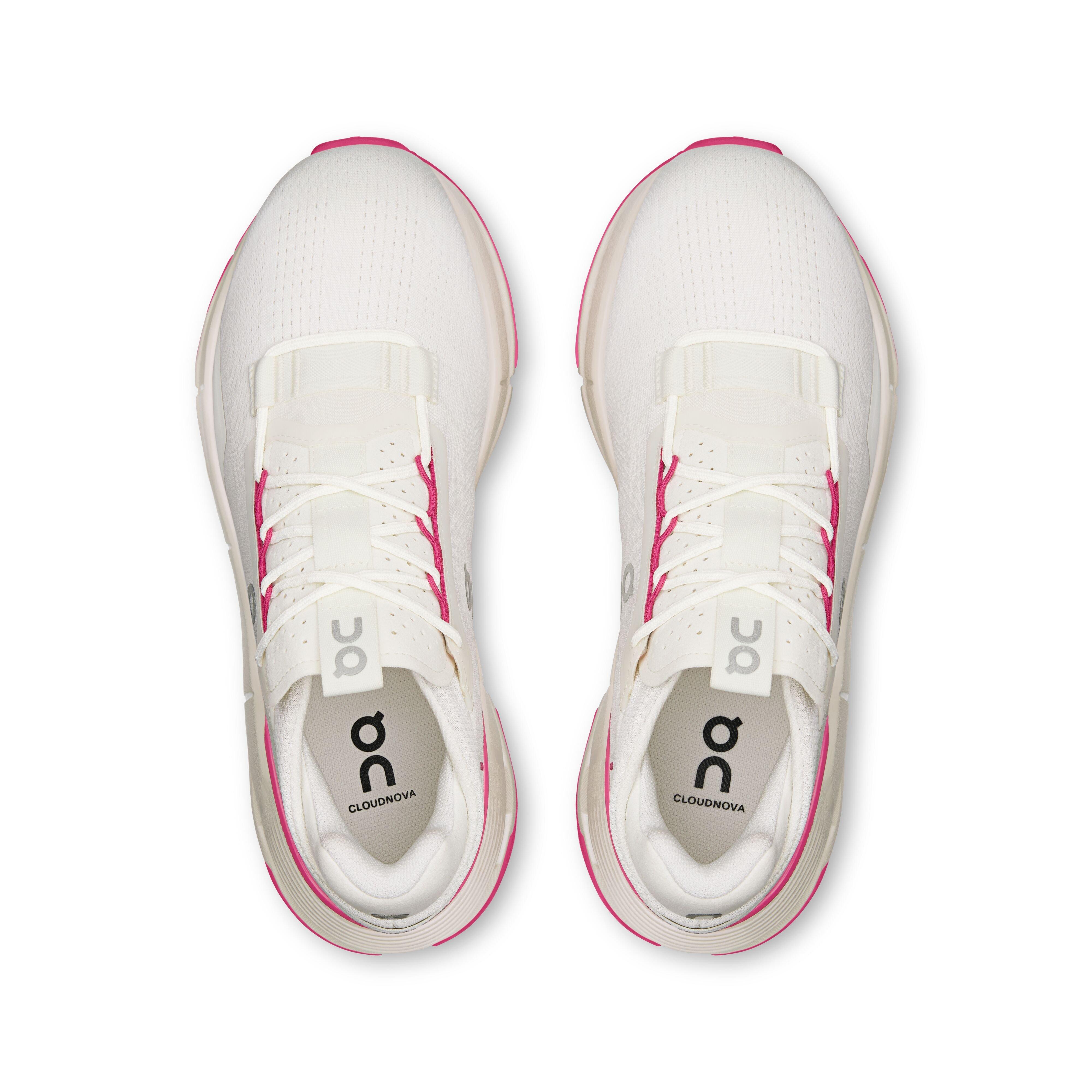 On Cloudnova 2 "Ivory/Pink" Women's Shoe - IVORY Thumbnail View 3