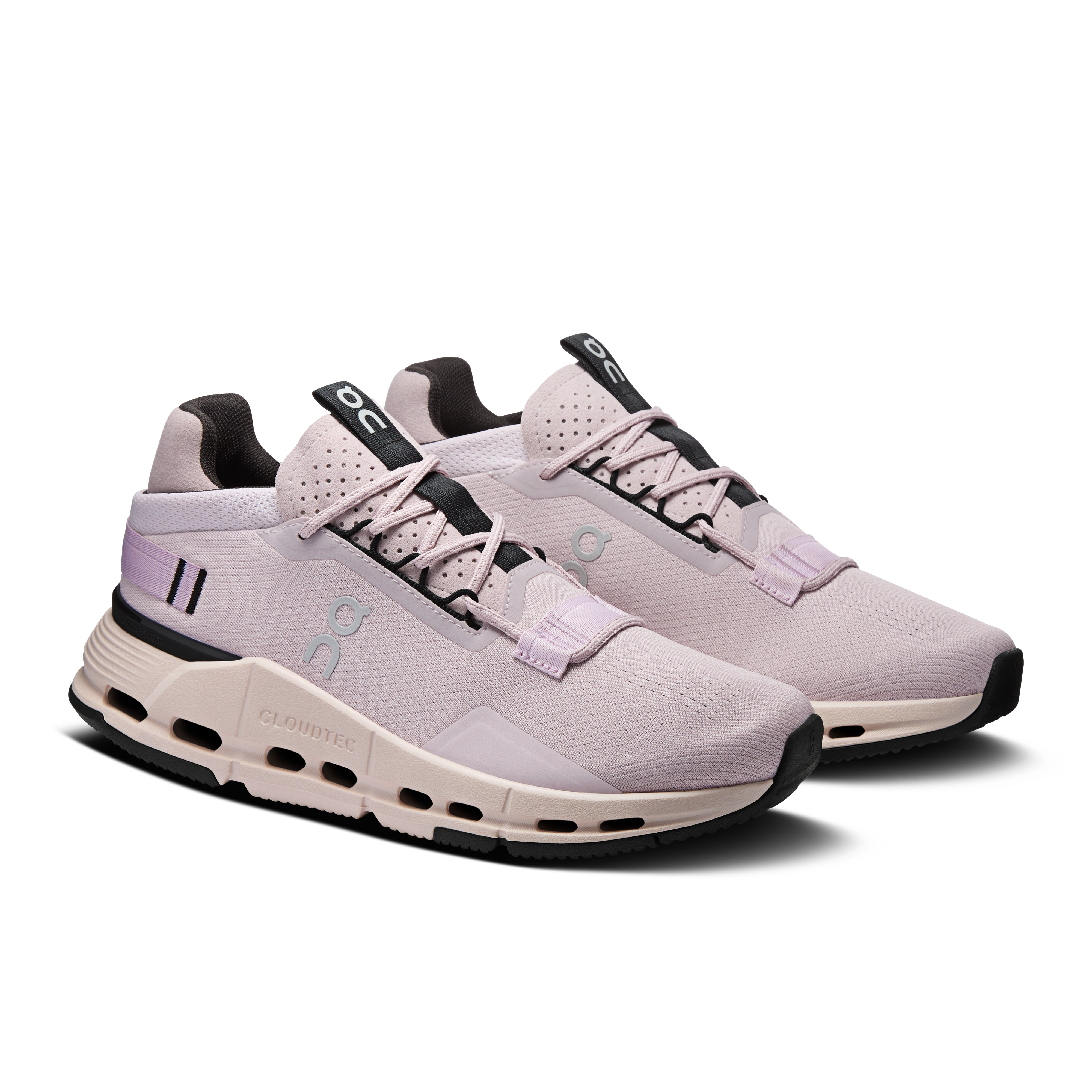 On Cloudnova 2 "Fade Purple/Black" Women's Shoe - FADE PURPLE/BLACK Thumbnail View 3