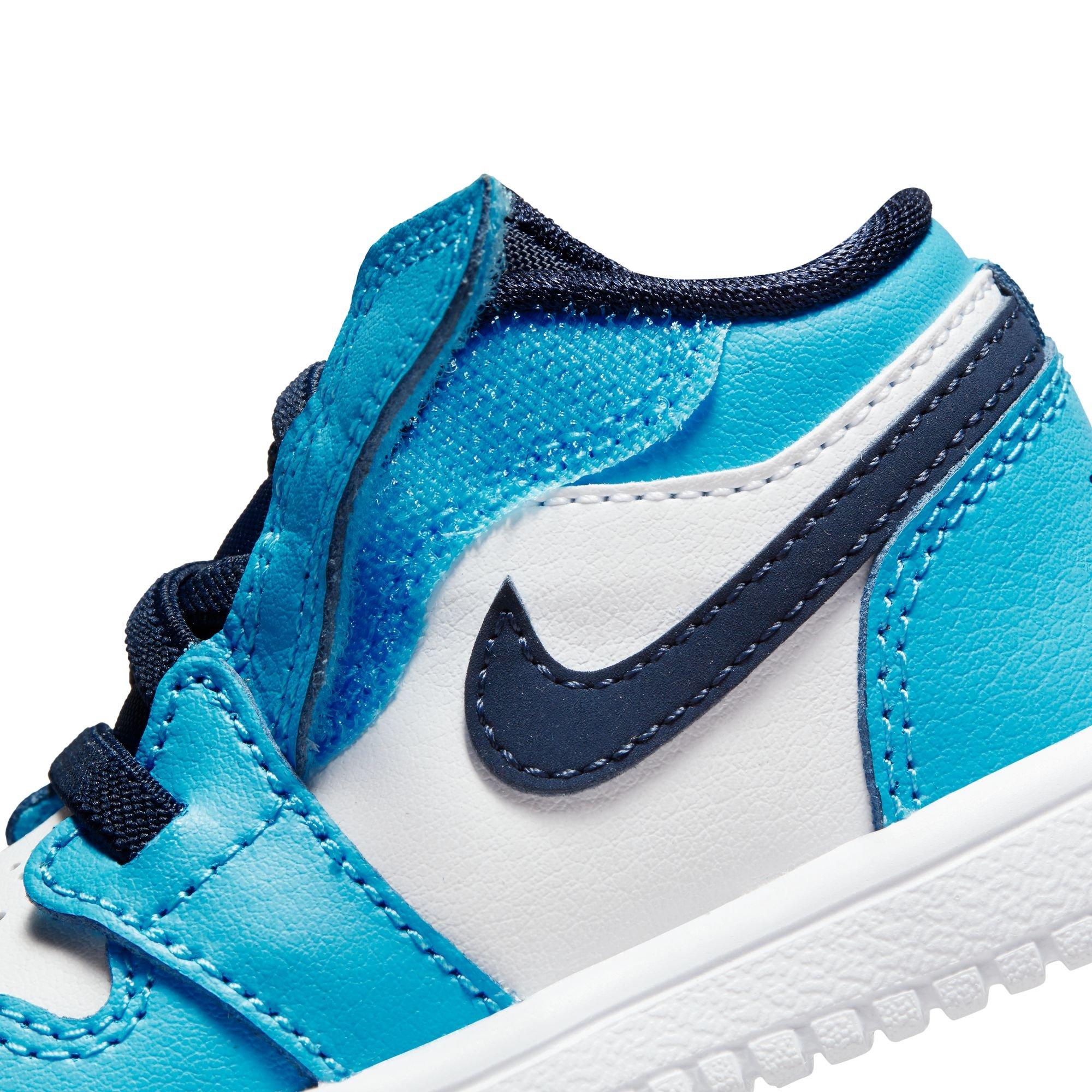 Jordan 1 Low Alt Toddler Boys' "White/Dk Powder Blue/Obsidian" Shoe