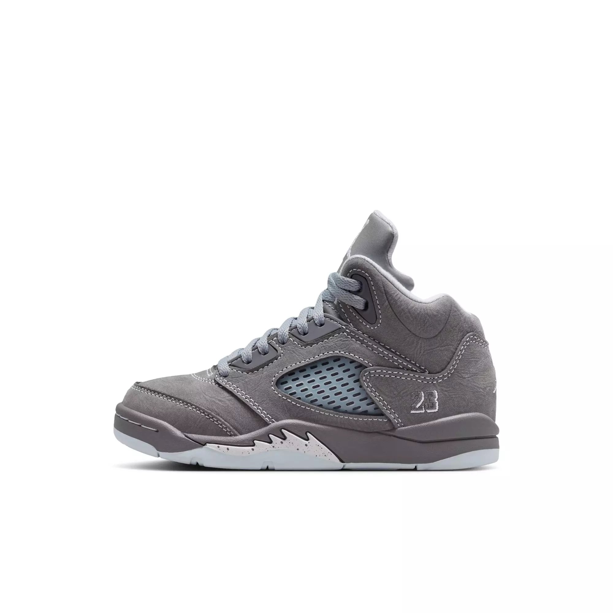 Jordan 5 Retro "Wolf Grey" Preschool Kids' Shoe - GRAPHITE/WHITE/WOLF GREY