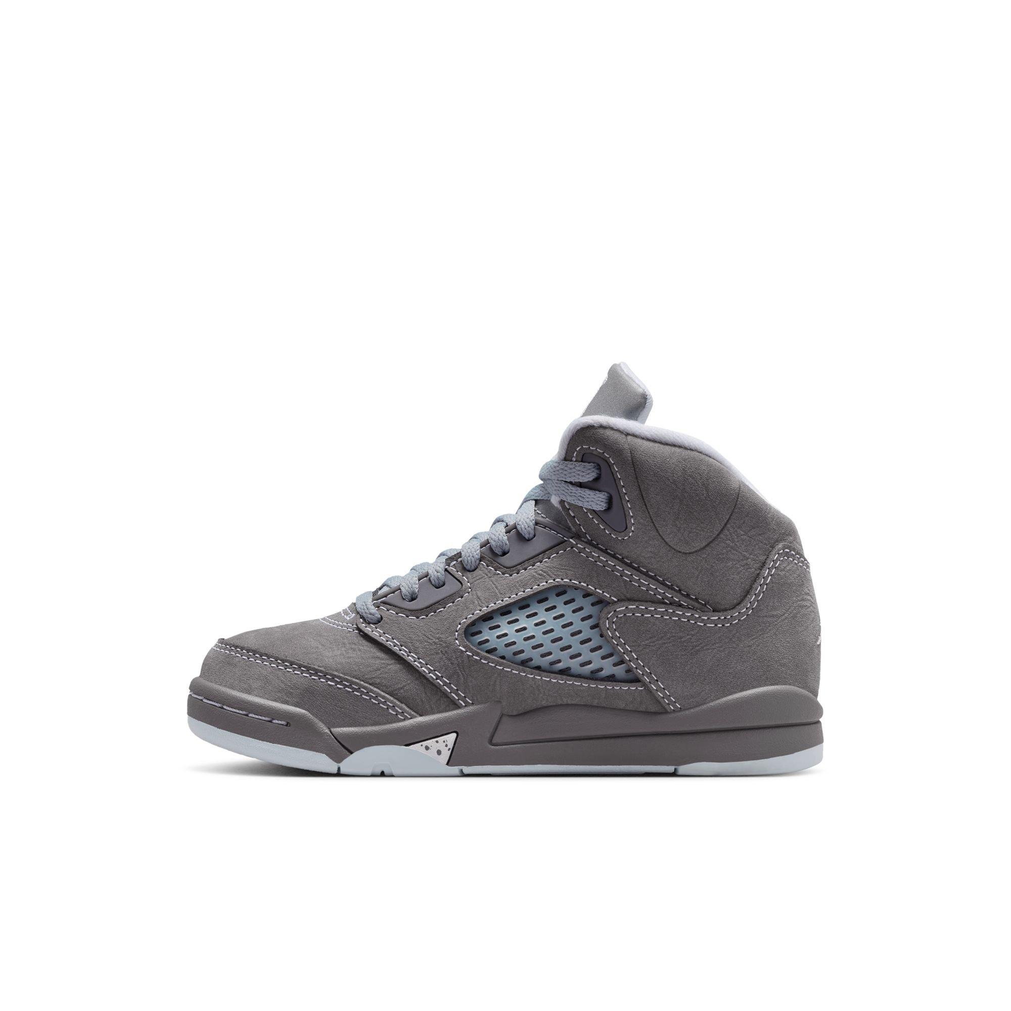 Jordan 5 Retro "Wolf Grey" Preschool Kids' Shoe - GRAPHITE/WHITE/WOLF GREY Thumbnail View 8