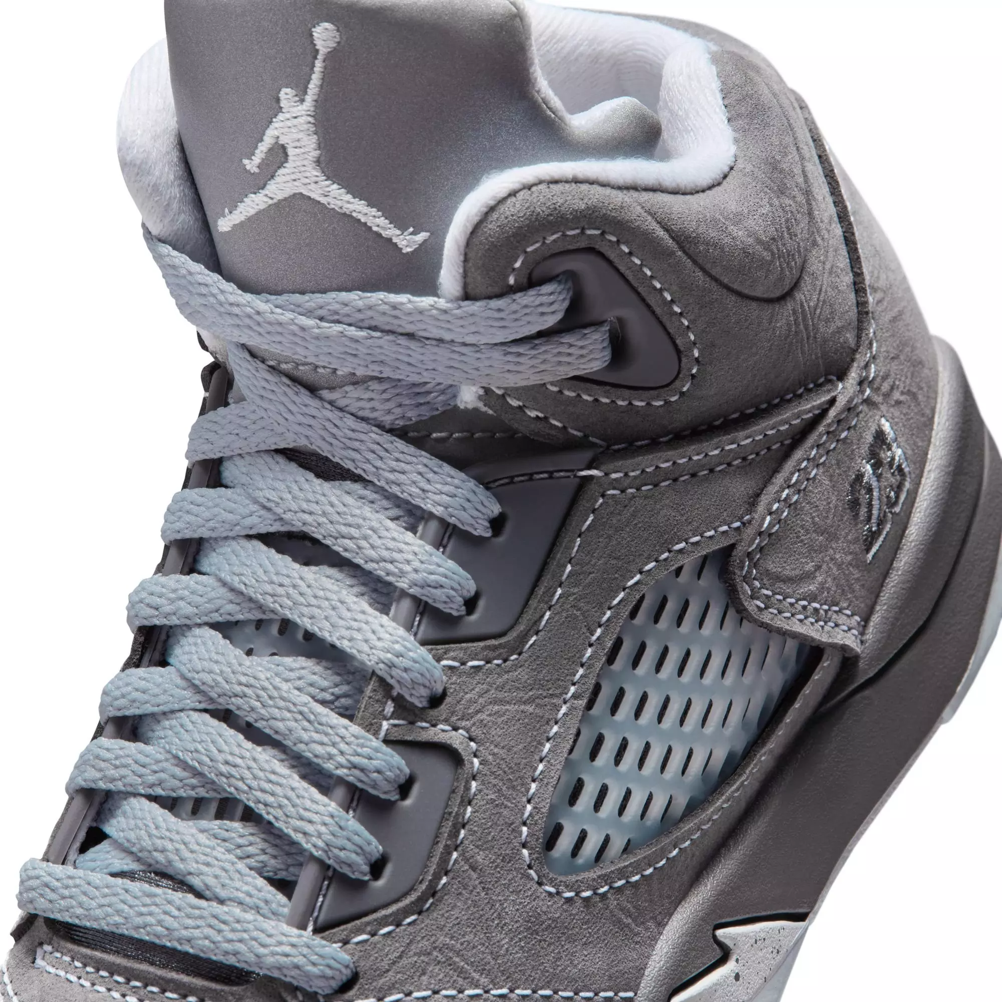 Jordan 5 Retro "Wolf Grey" Preschool Kids' Shoe - GRAPHITE/WHITE/WOLF GREY