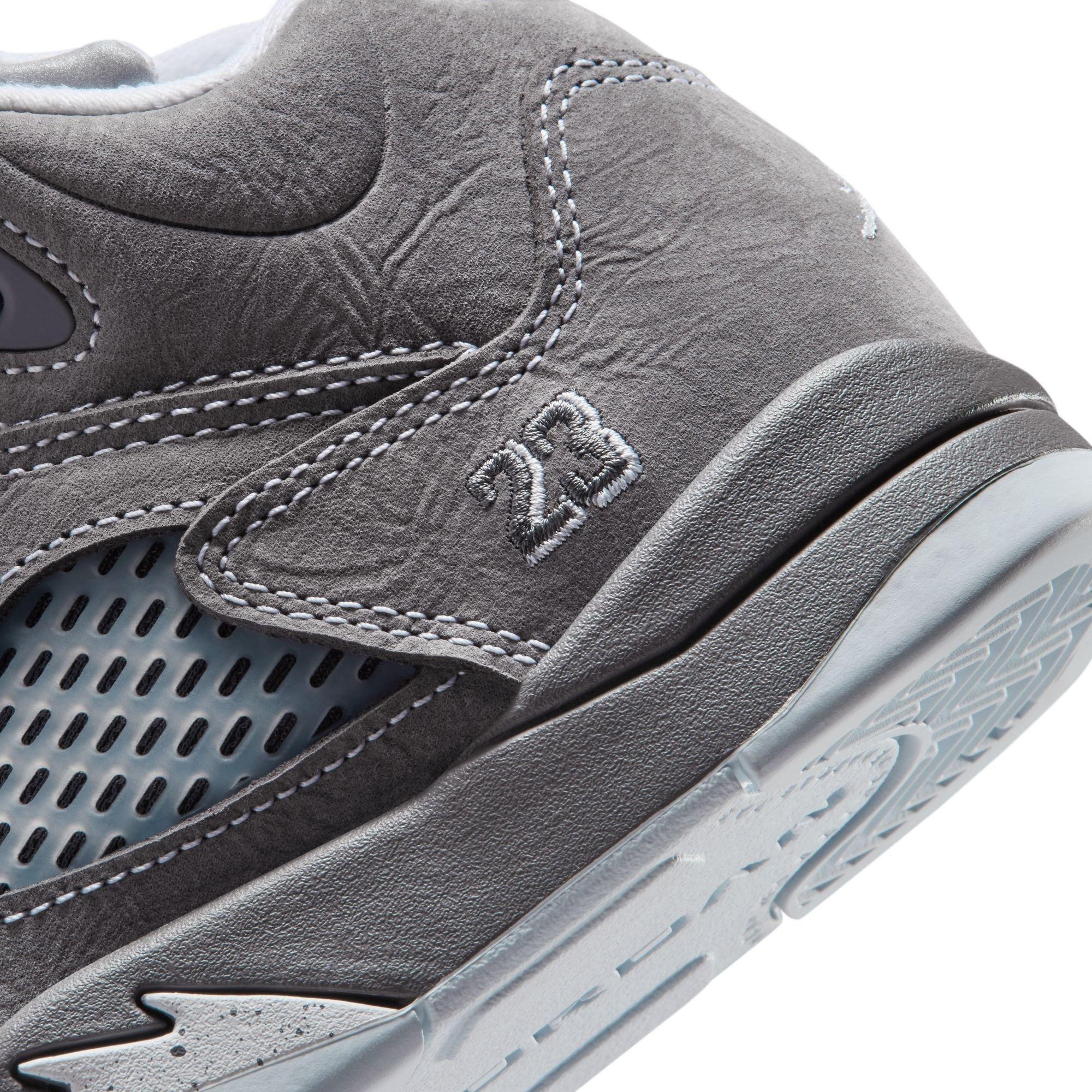 Jordan 5 Retro "Wolf Grey" Preschool Kids' Shoe - GRAPHITE/WHITE/WOLF GREY Thumbnail View 6
