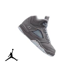 Jordan 5 Retro "Wolf Grey" Preschool Kids' Shoe