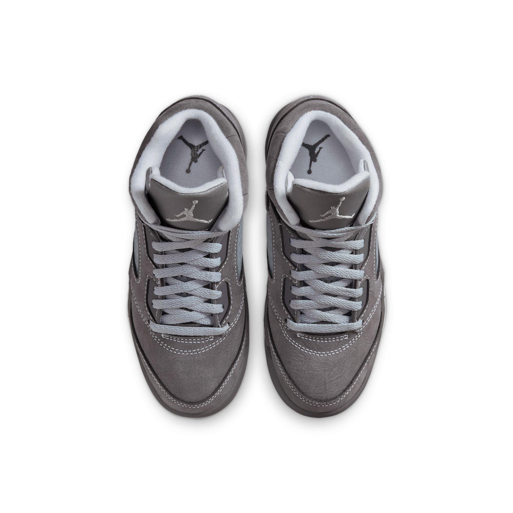 Jordan 5 Retro "Wolf Grey" Preschool Kids' Shoe - GRAPHITE/WHITE/WOLF GREY Thumbnail View 10