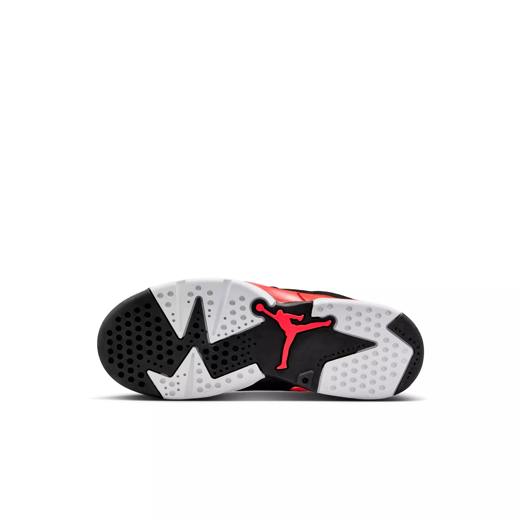 Jordan 6 Retro "Infrared Salesman" Preschool Kids' Shoe - BLACK/CRIMSON