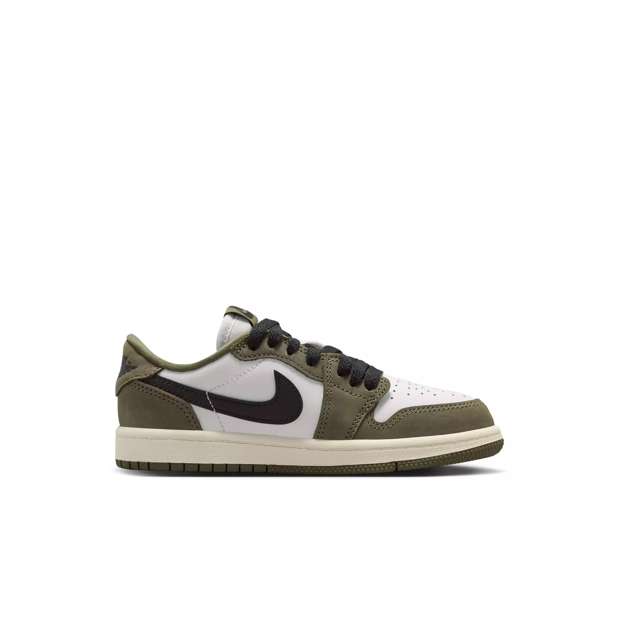 Jordan 1 Retro Low &ldquo;Medium Olive&rdquo; Preschool Kids' Shoe - MEDIUM OLIVE/BLACK/SUMMIT WHITE