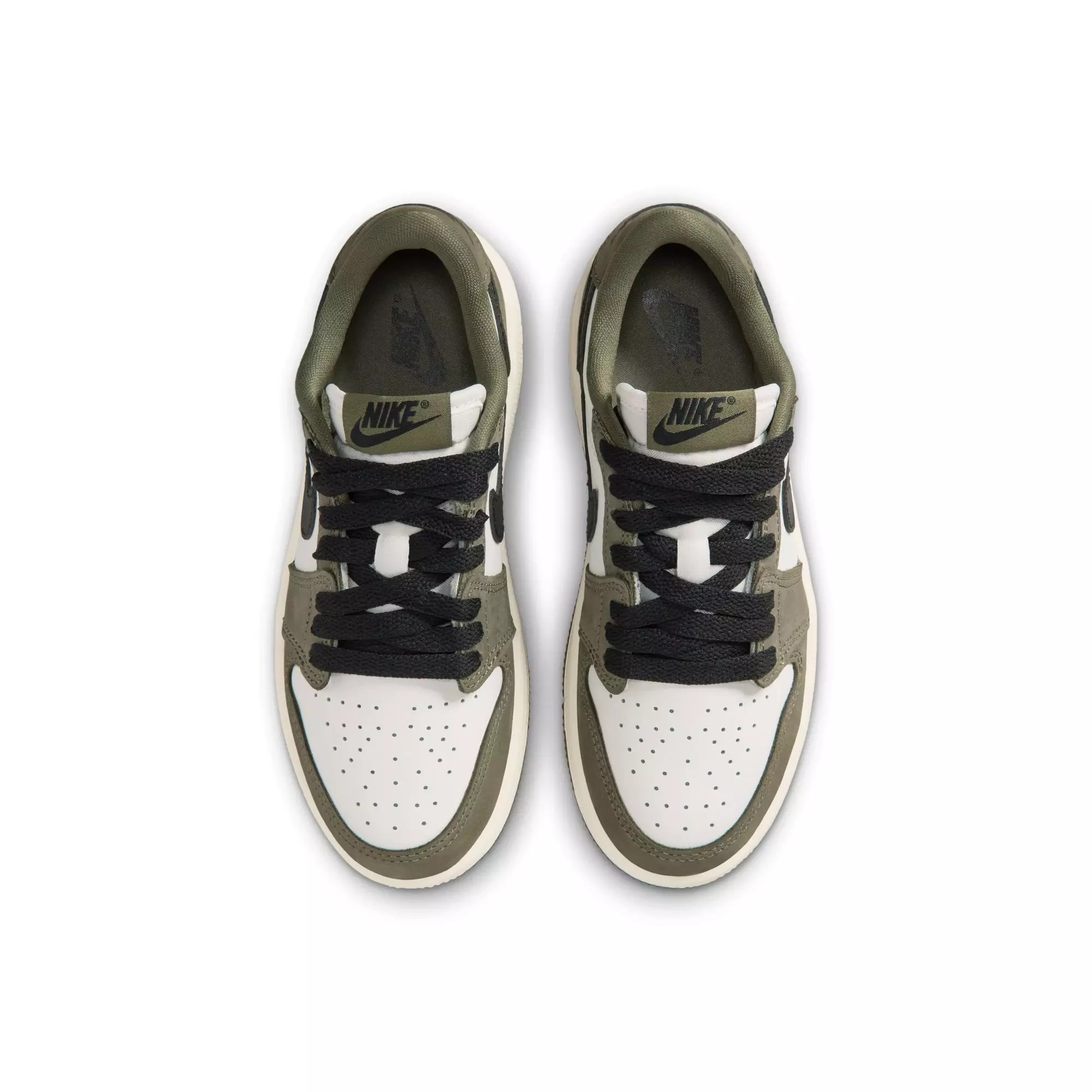 Jordan 1 Retro Low &ldquo;Medium Olive&rdquo; Preschool Kids' Shoe - MEDIUM OLIVE/BLACK/SUMMIT WHITE