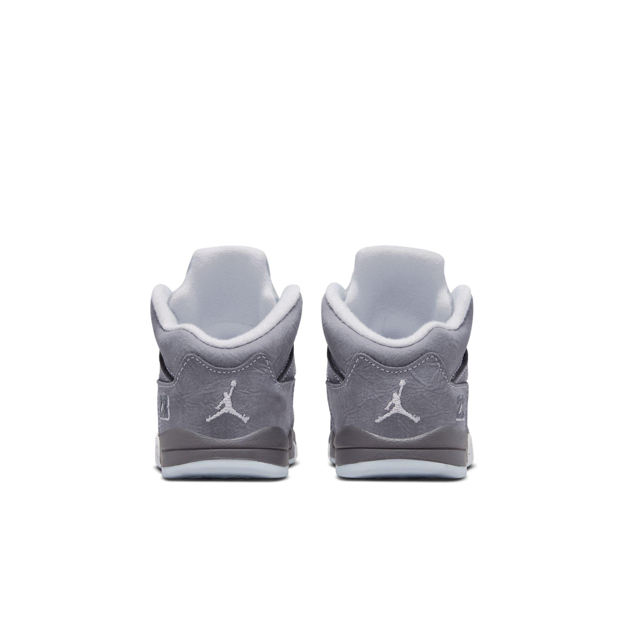 Jordan 5 Retro "Wolf Grey" Toddler Kids' Shoe - GRAPHITE/WHITE/WOLF GREY Thumbnail View 8