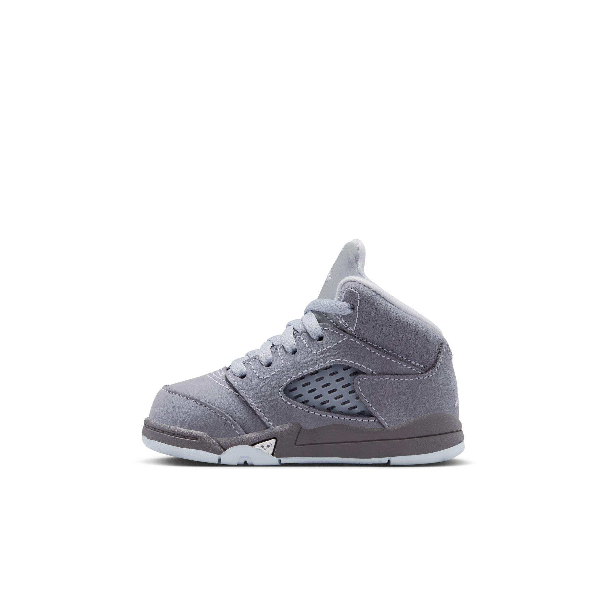 Jordan 5 Retro "Wolf Grey" Toddler Kids' Shoe - GRAPHITE/WHITE/WOLF GREY Thumbnail View 7