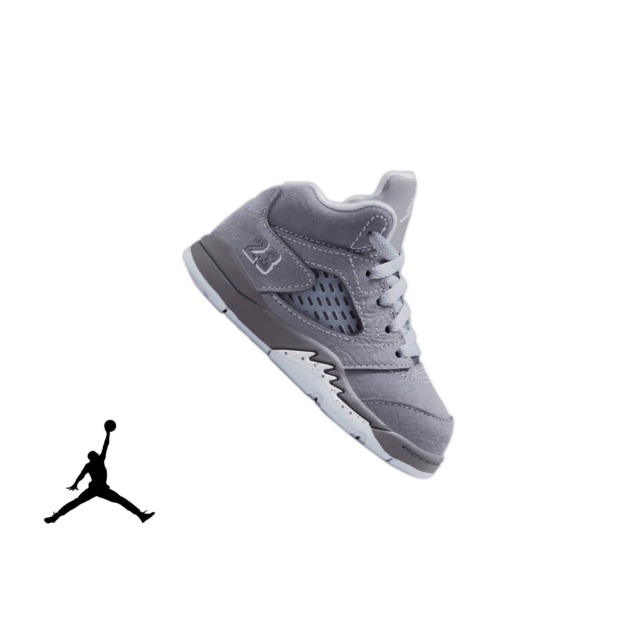 Jordan 5 Retro "Wolf Grey" Toddler Kids' Shoe - GRAPHITE/WHITE/WOLF GREY Thumbnail View 1