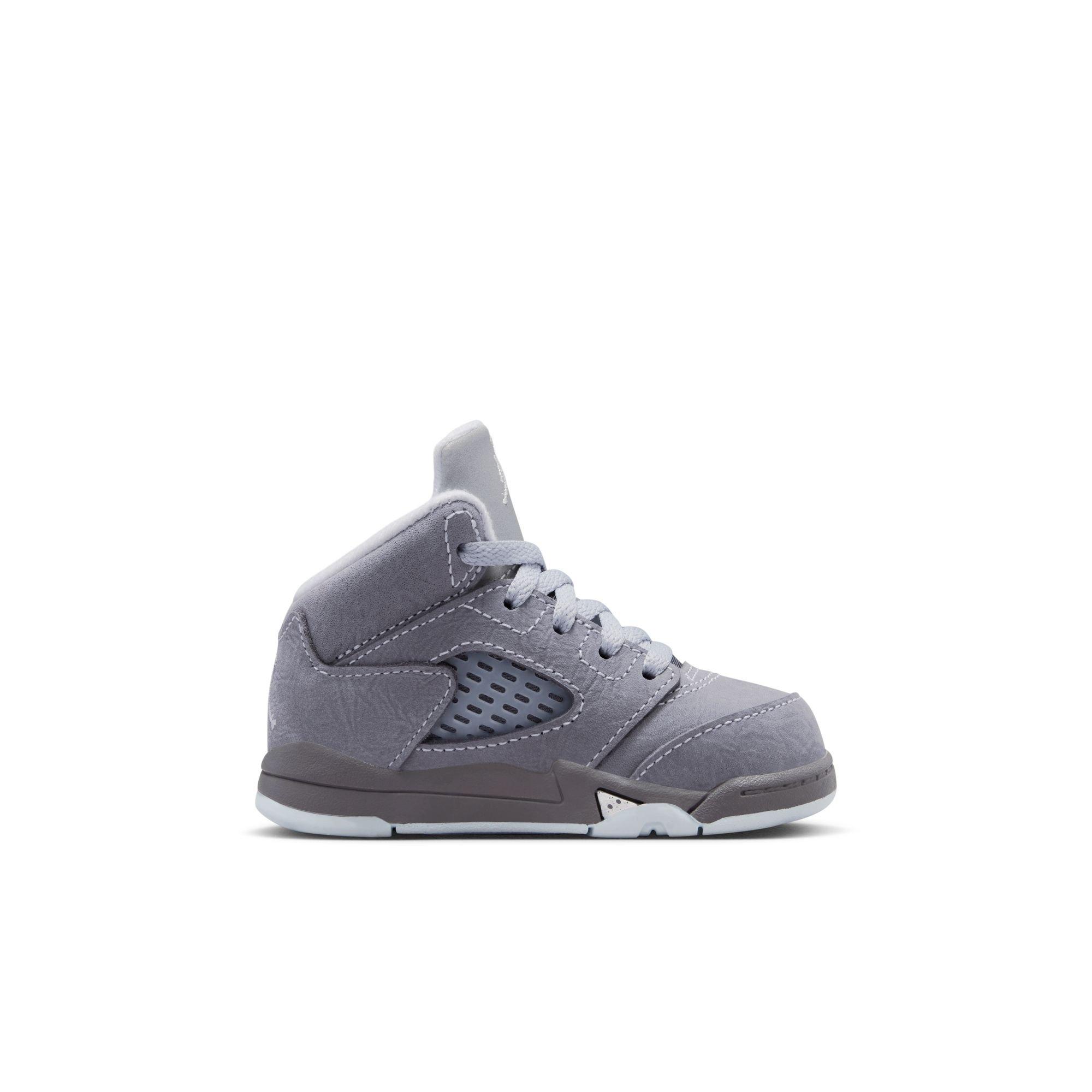 Jordan 5 Retro "Wolf Grey" Toddler Kids' Shoe - GRAPHITE/WHITE/WOLF GREY Thumbnail View 3