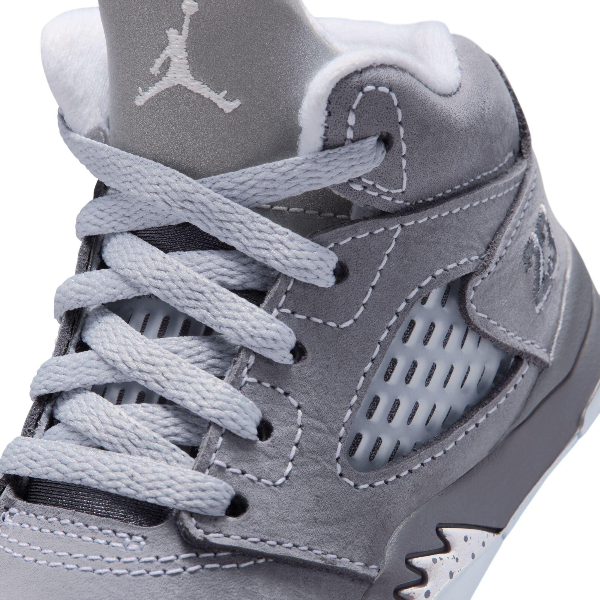 Jordan 5 Retro "Wolf Grey" Toddler Kids' Shoe - GRAPHITE/WHITE/WOLF GREY Thumbnail View 5