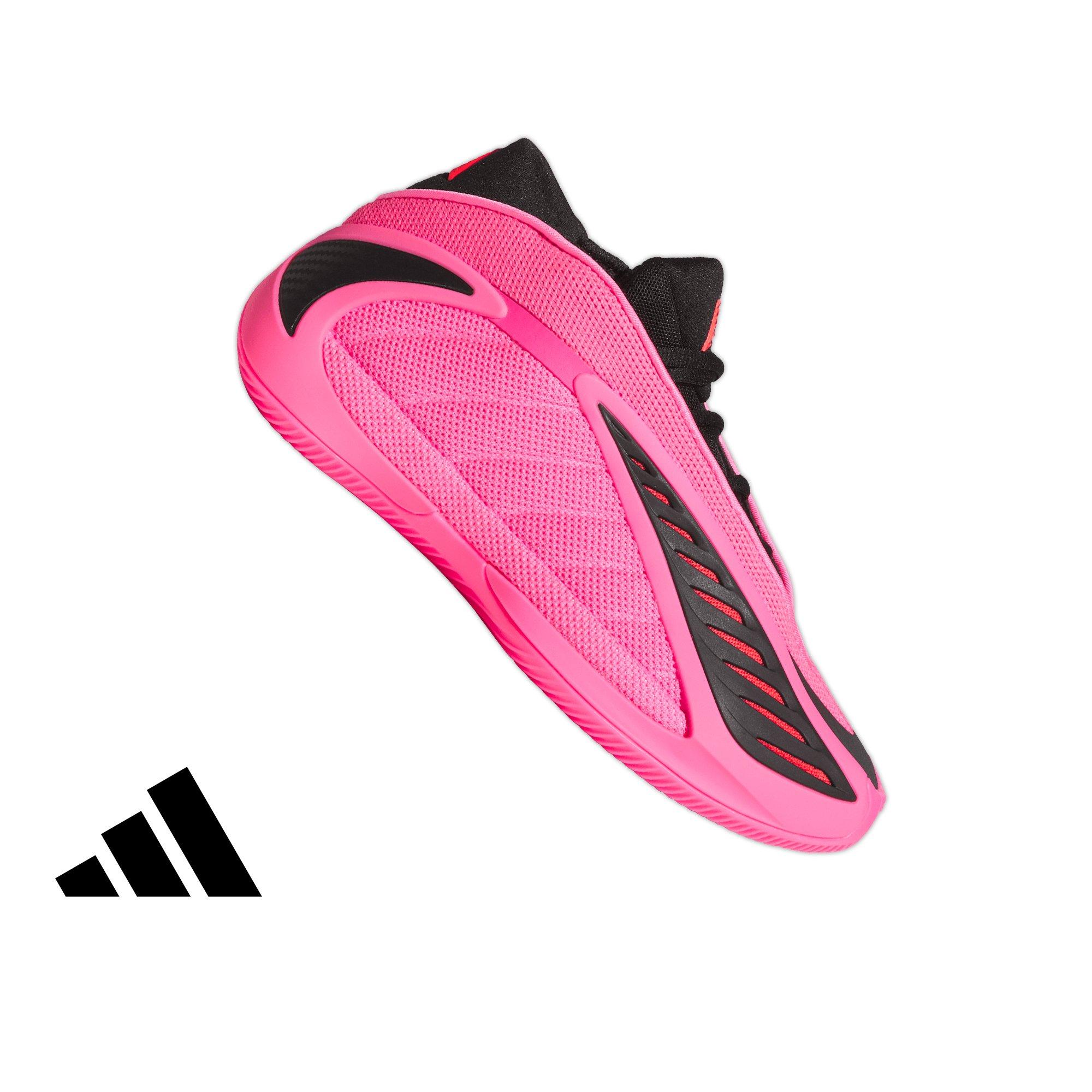 adidas Anthony Edwards 2 "Lucid Pink" Grade School Kids' Basketball Shoe - PINK/BLACK Thumbnail View 1