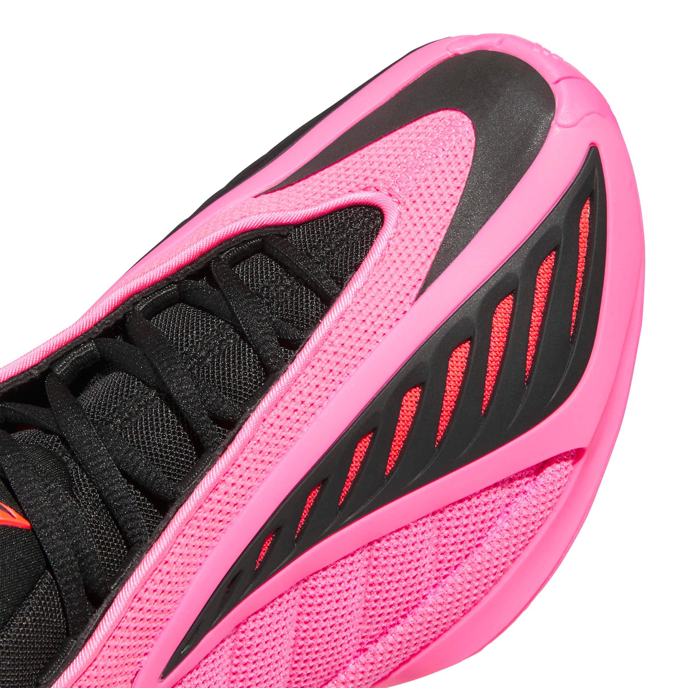 adidas Anthony Edwards 2 "Lucid Pink" Grade School Kids' Basketball Shoe - PINK/BLACK Thumbnail View 5
