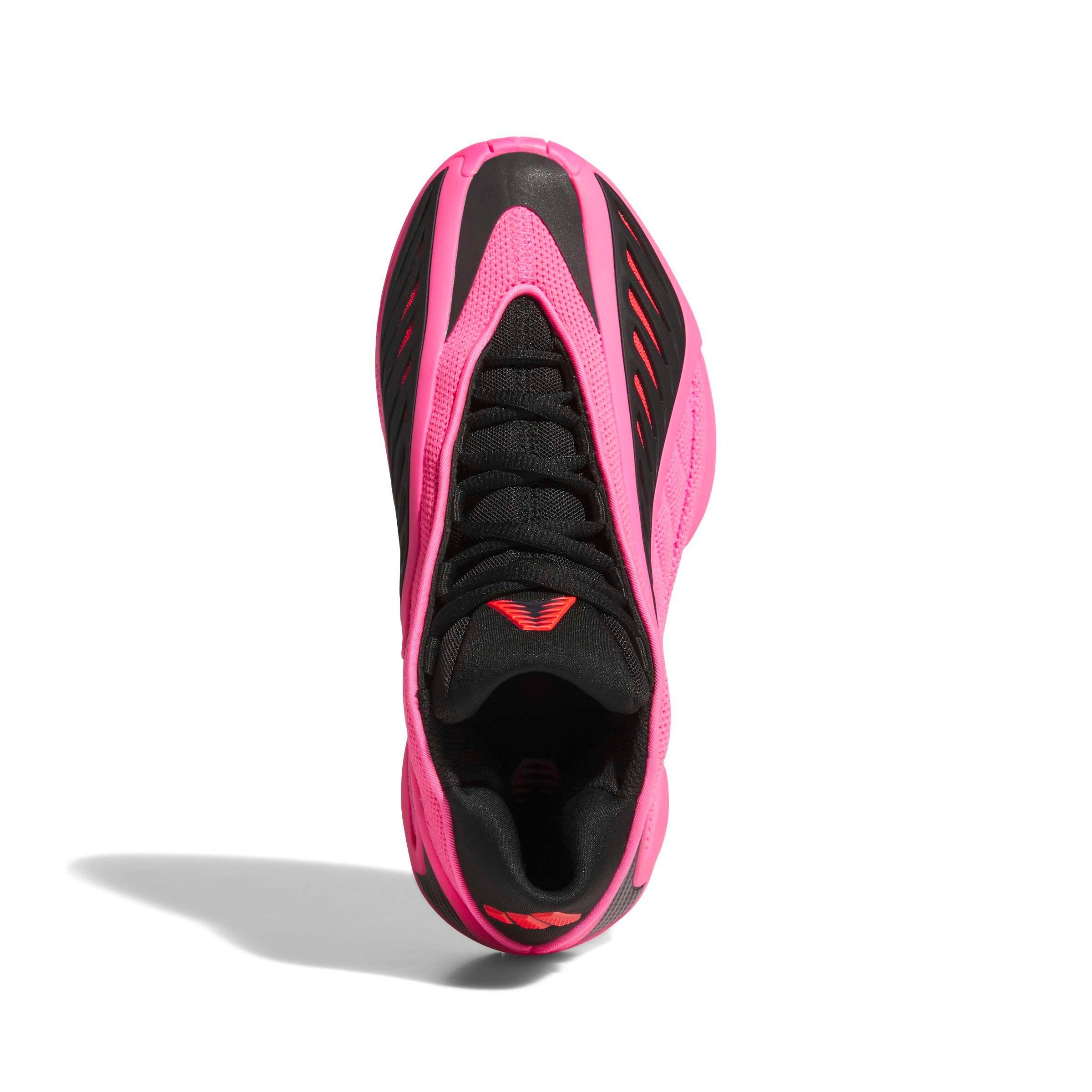 adidas Anthony Edwards 2 "Lucid Pink" Grade School Kids' Basketball Shoe - PINK/BLACK Thumbnail View 8