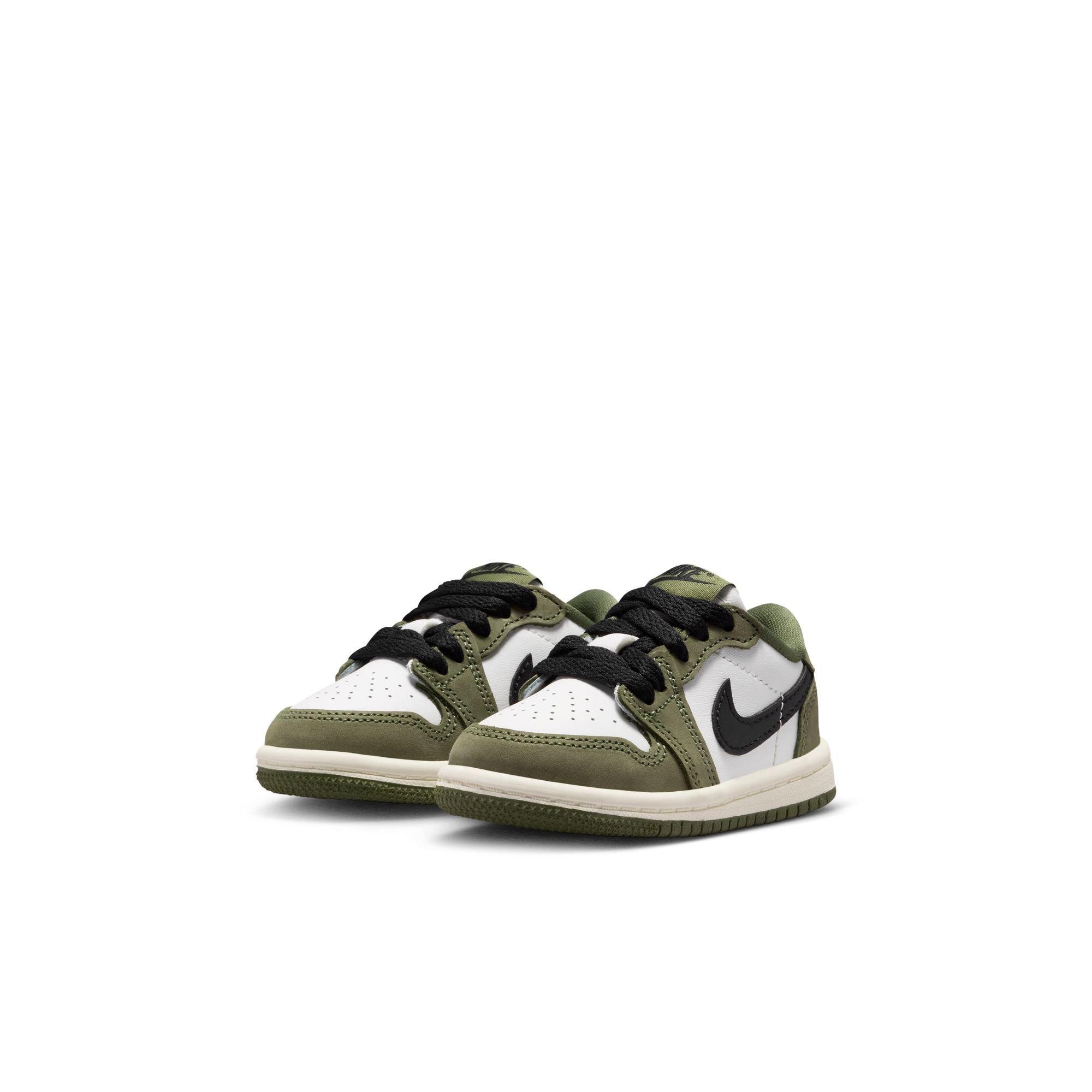 Jordan 1 Retro Low &ldquo;Medium Olive&rdquo; Toddler Kids' Shoe - MEDIUM OLIVE/BLACK/SUMMIT WHITE Thumbnail View 4