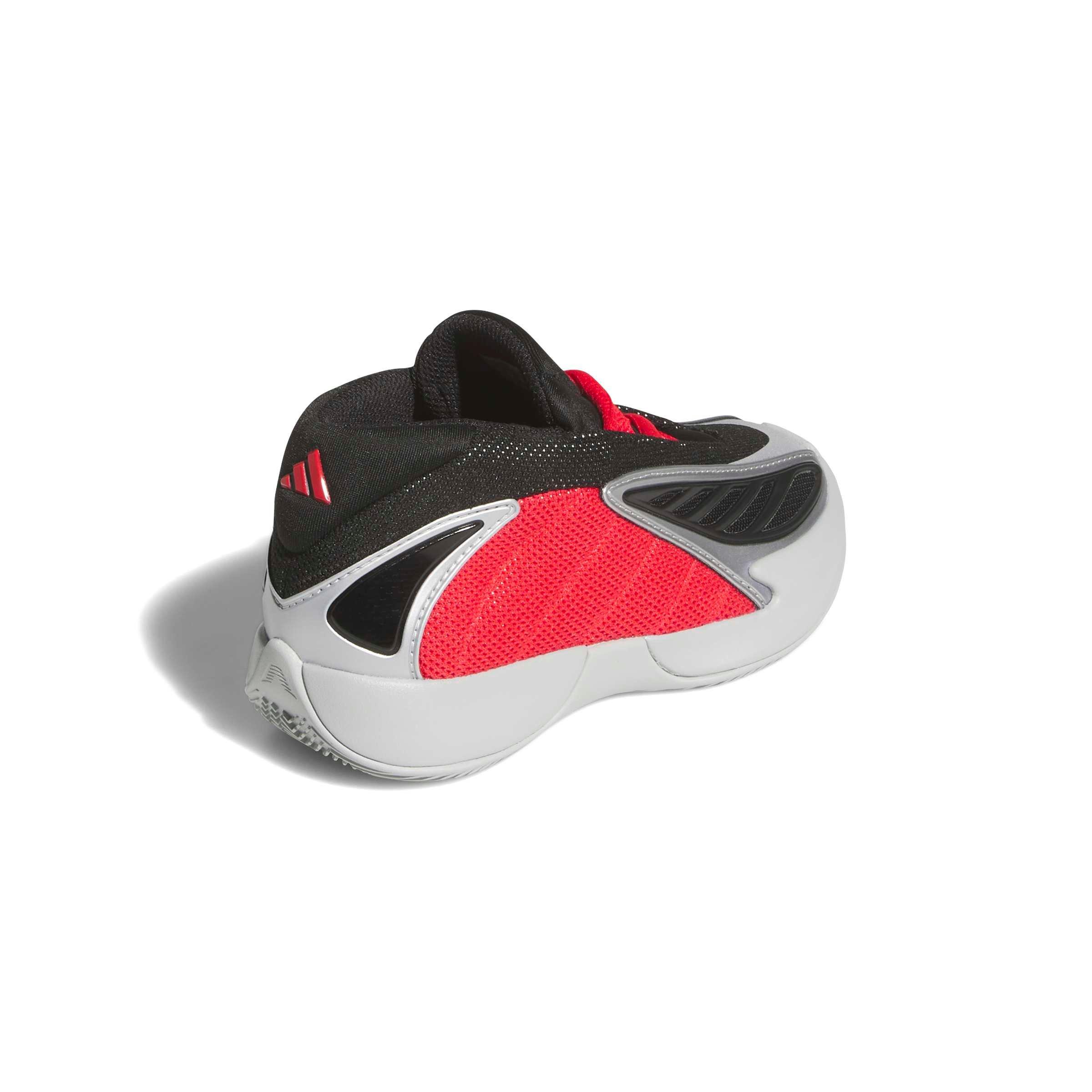 adidas Anthony Edwards 2 "Bulldawgs" Preschool Kids' Basketball Shoe - BLACK/RED/WHITE Thumbnail View 4