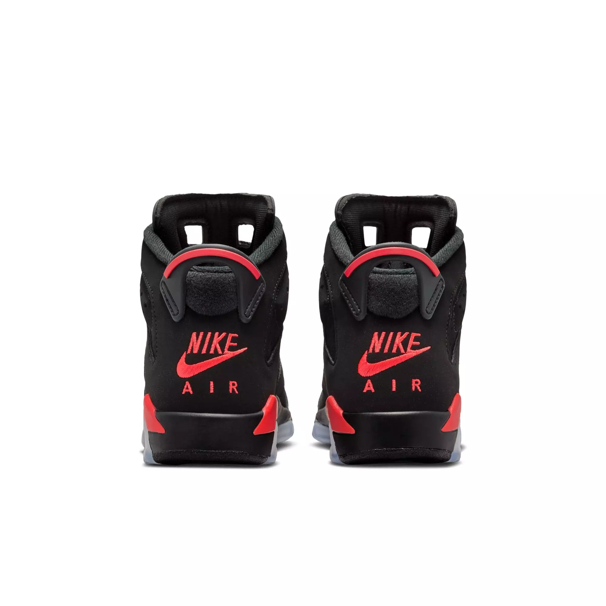 Jordan 6 Retro "Infrared Salesman" Grade School Kids' Shoe - BLACK/CRIMSON