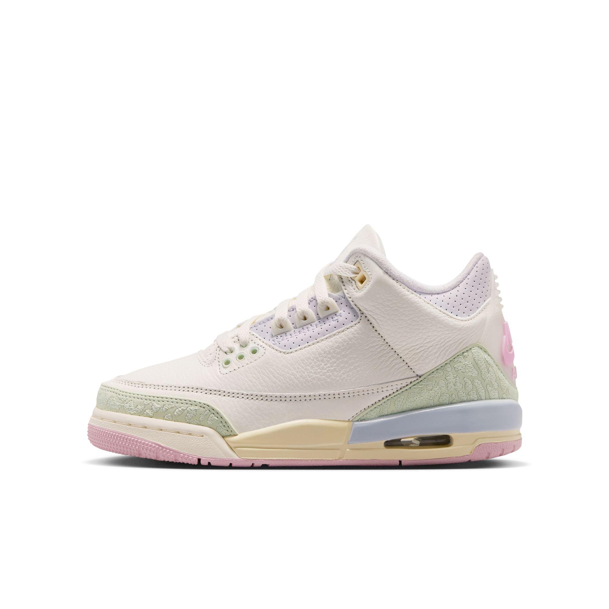 Jordan 3 Retro &ldquo;Spring Is in the Air&rdquo; Grade School Kids' Shoe - SAIL/AURA/JADE AURA/IRIS WHISPER Thumbnail View 9